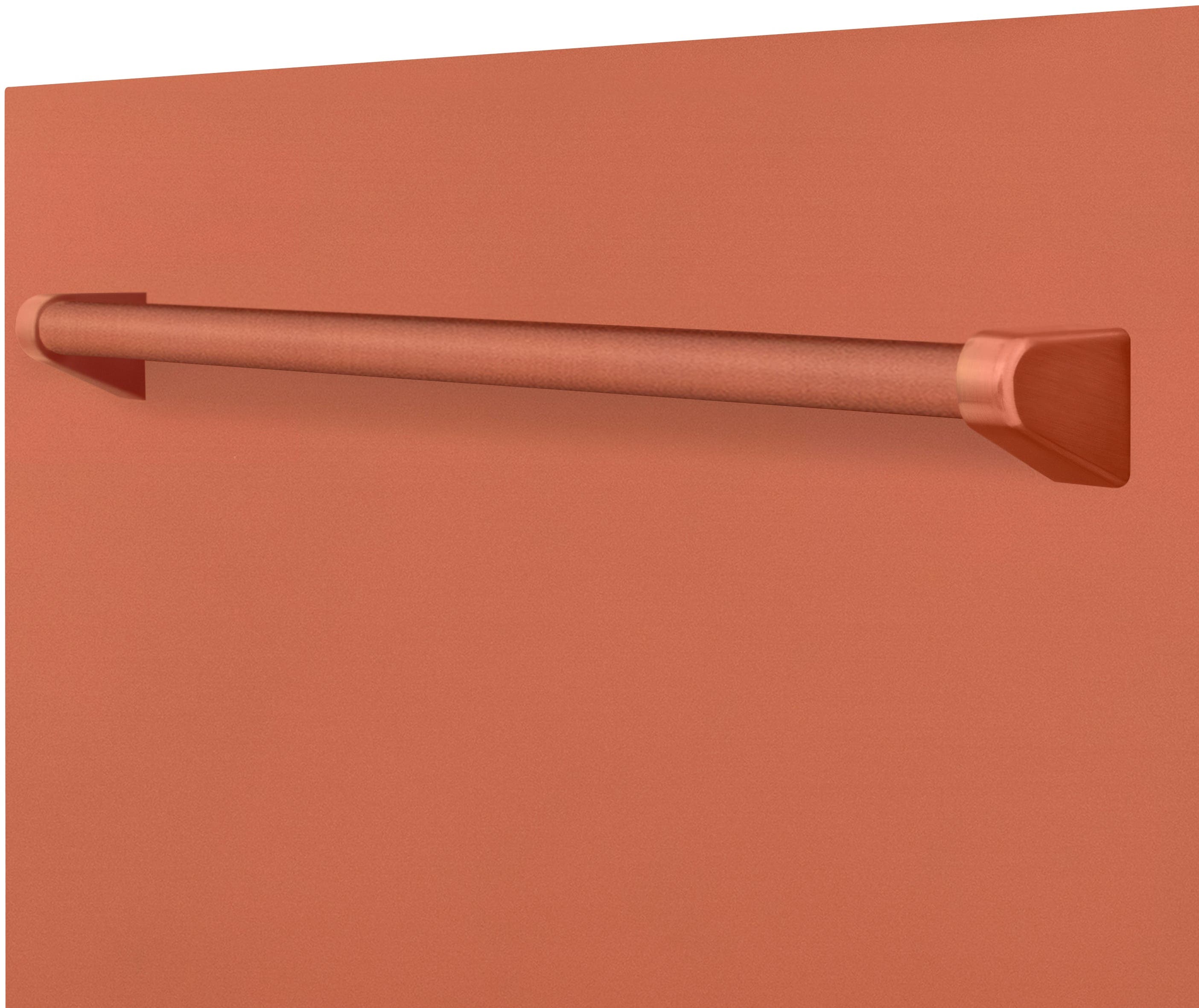 Zline DPMTWM24 White Matte With Traditional Handle