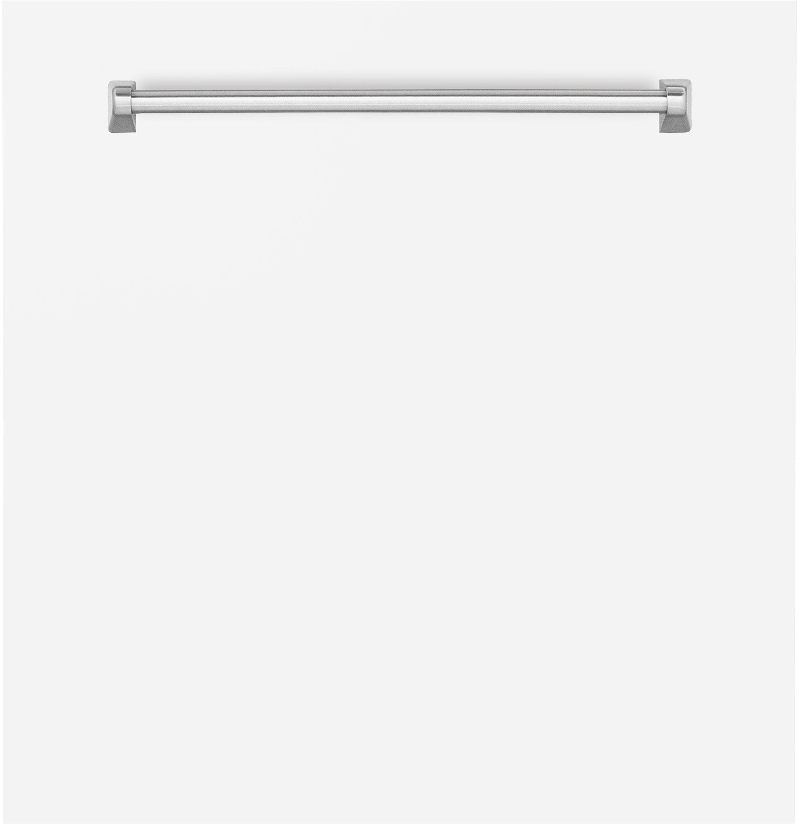 Zline DPMTWM24 White Matte With Traditional Handle
