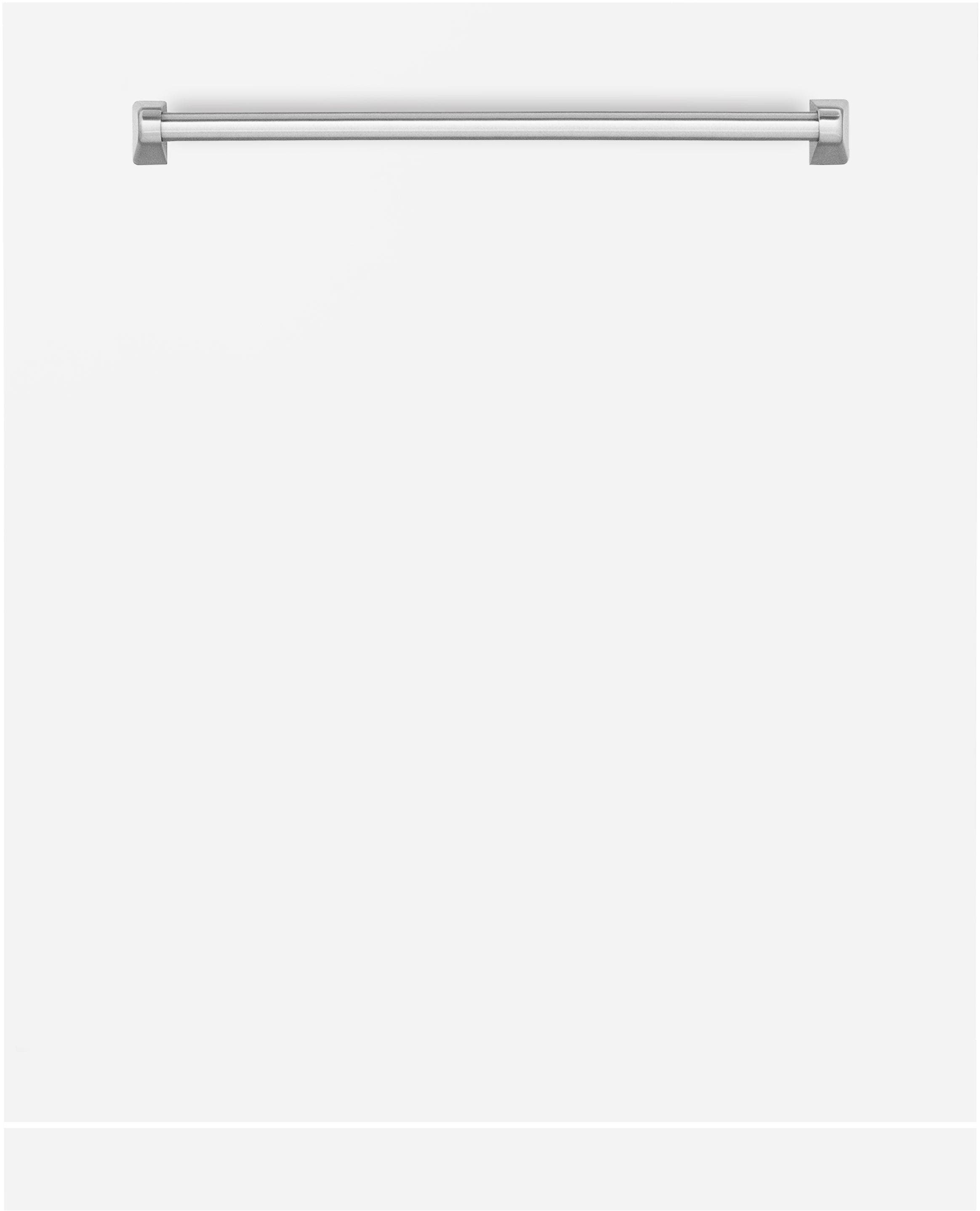 Zline DPMTWM24 White Matte With Traditional Handle