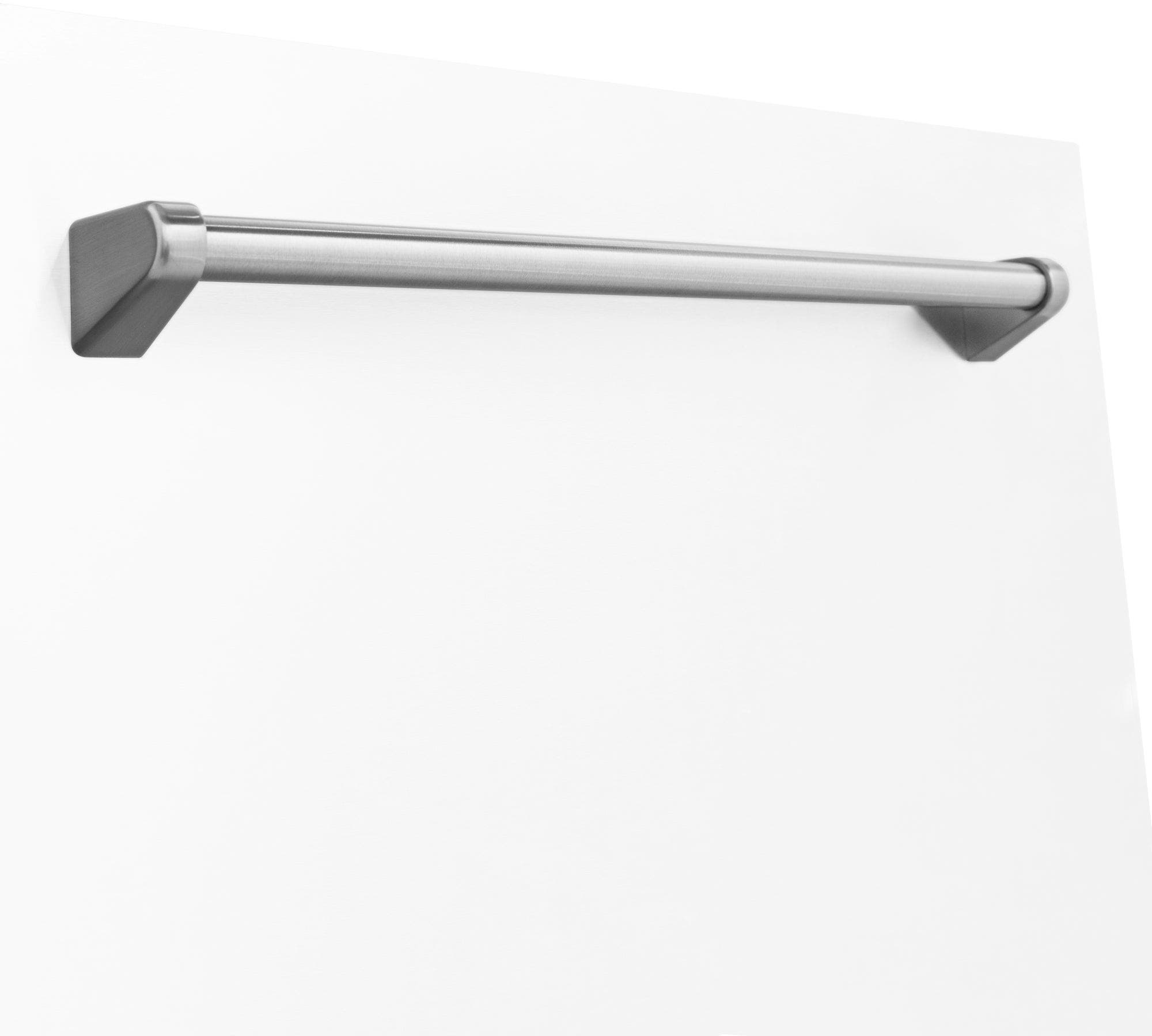 Zline DPMTWM24 White Matte With Traditional Handle