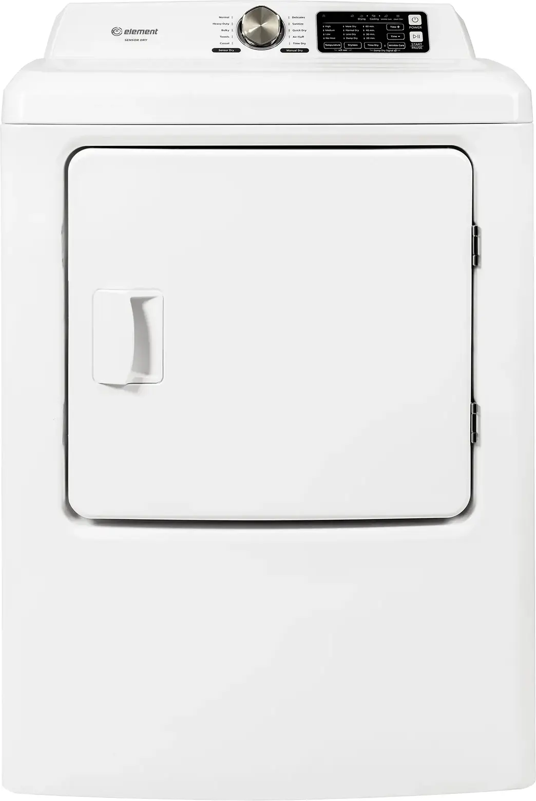 Element ETD7027GCW 7 Cu. Ft Dryer: White | Plesser's Appliances