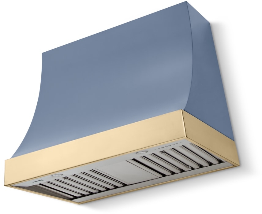 Provence Blue, Polished Brass