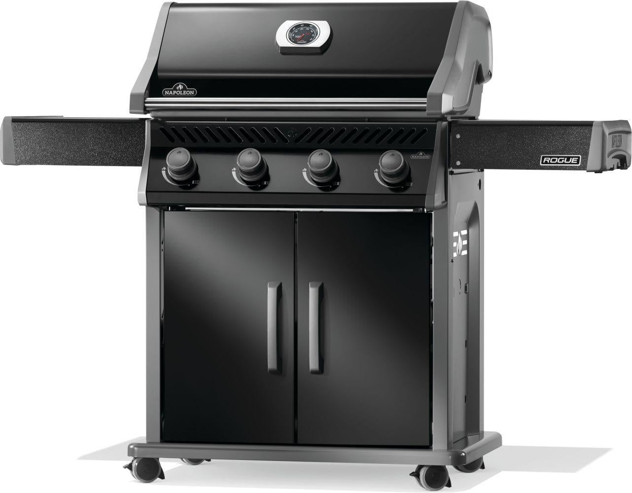 Napoleon R525PK2 Rogue 525 4 Burner Grill: Black, Liquid Black