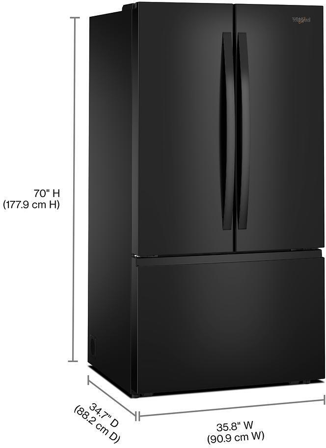 Whirlpool WRFF3136SB Black