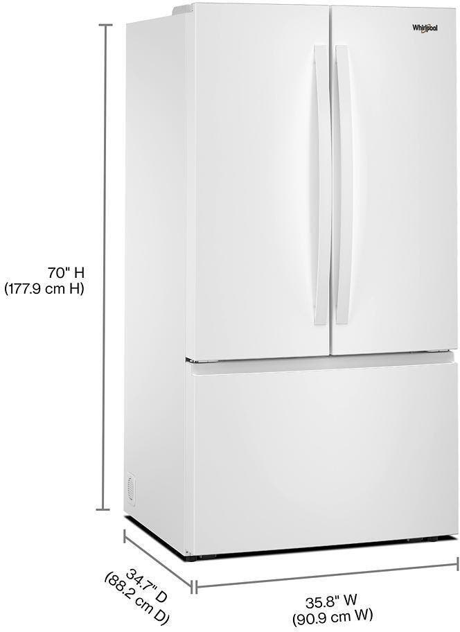 Whirlpool WRFF3336SW White