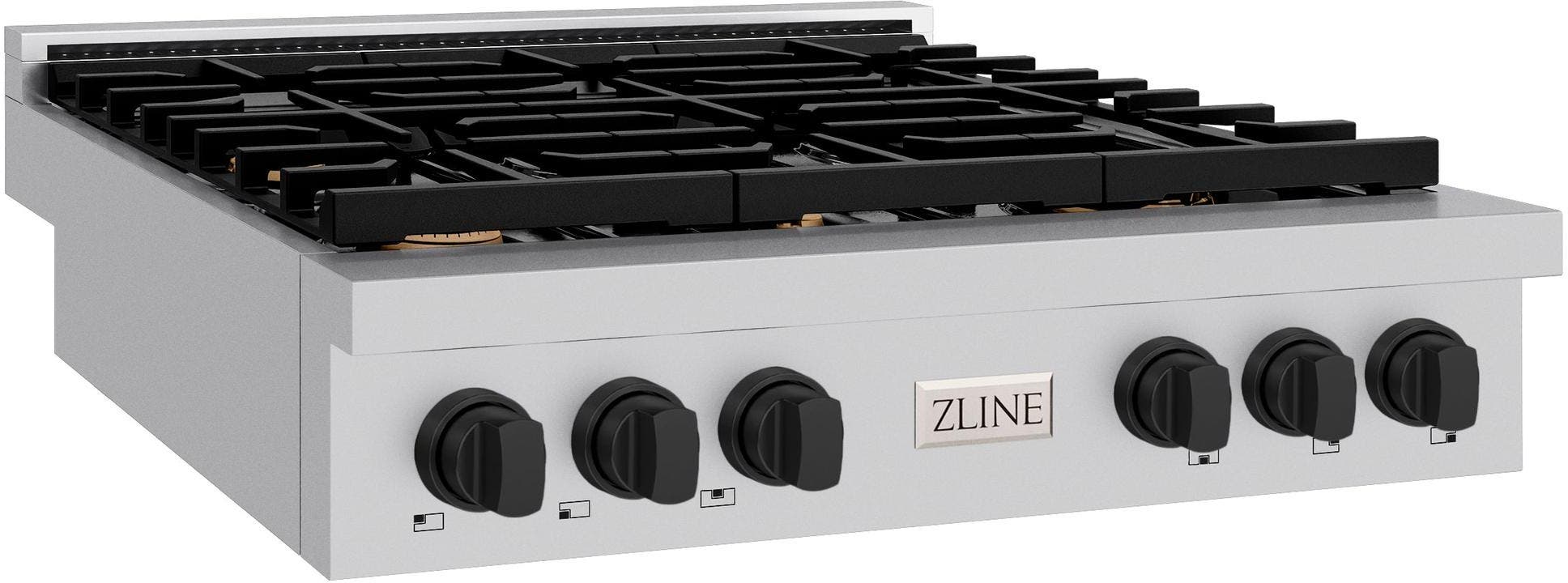 Zline SRTZ36MB Stainless Steel With Matte Black Accents