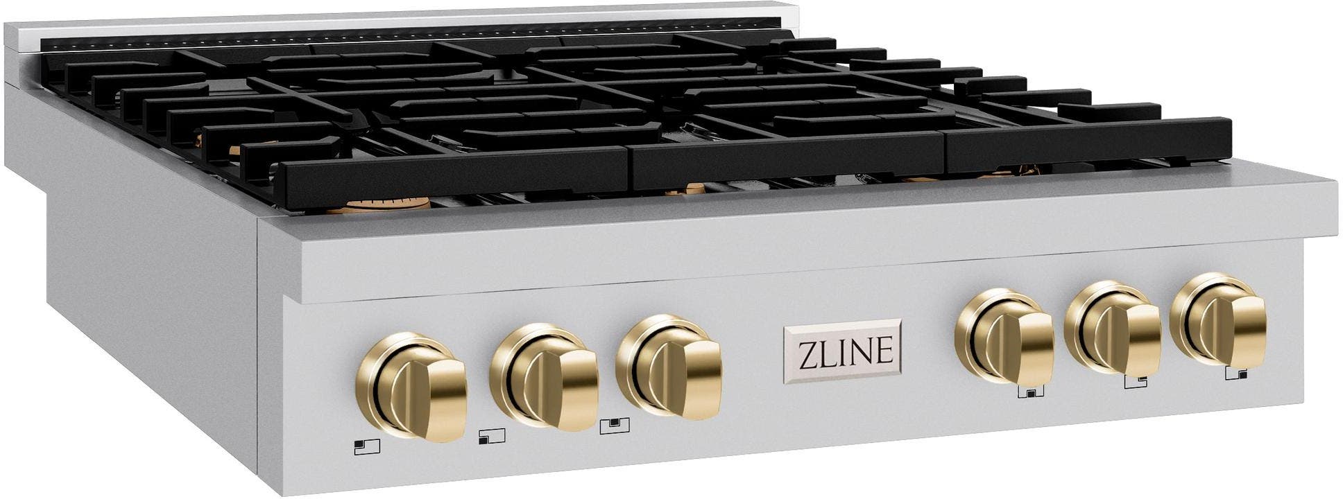 Zline SRTZ36G Stainless Steel With Polished Gold Accents