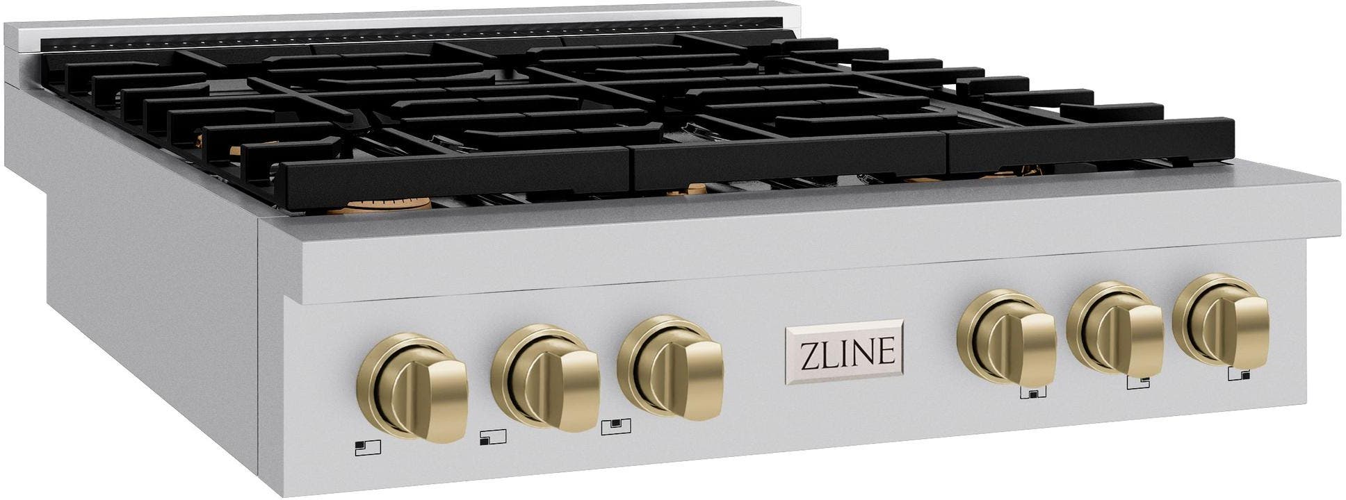 Zline SRTZ36CB Stainless Steel With Champagne Bronze Accents