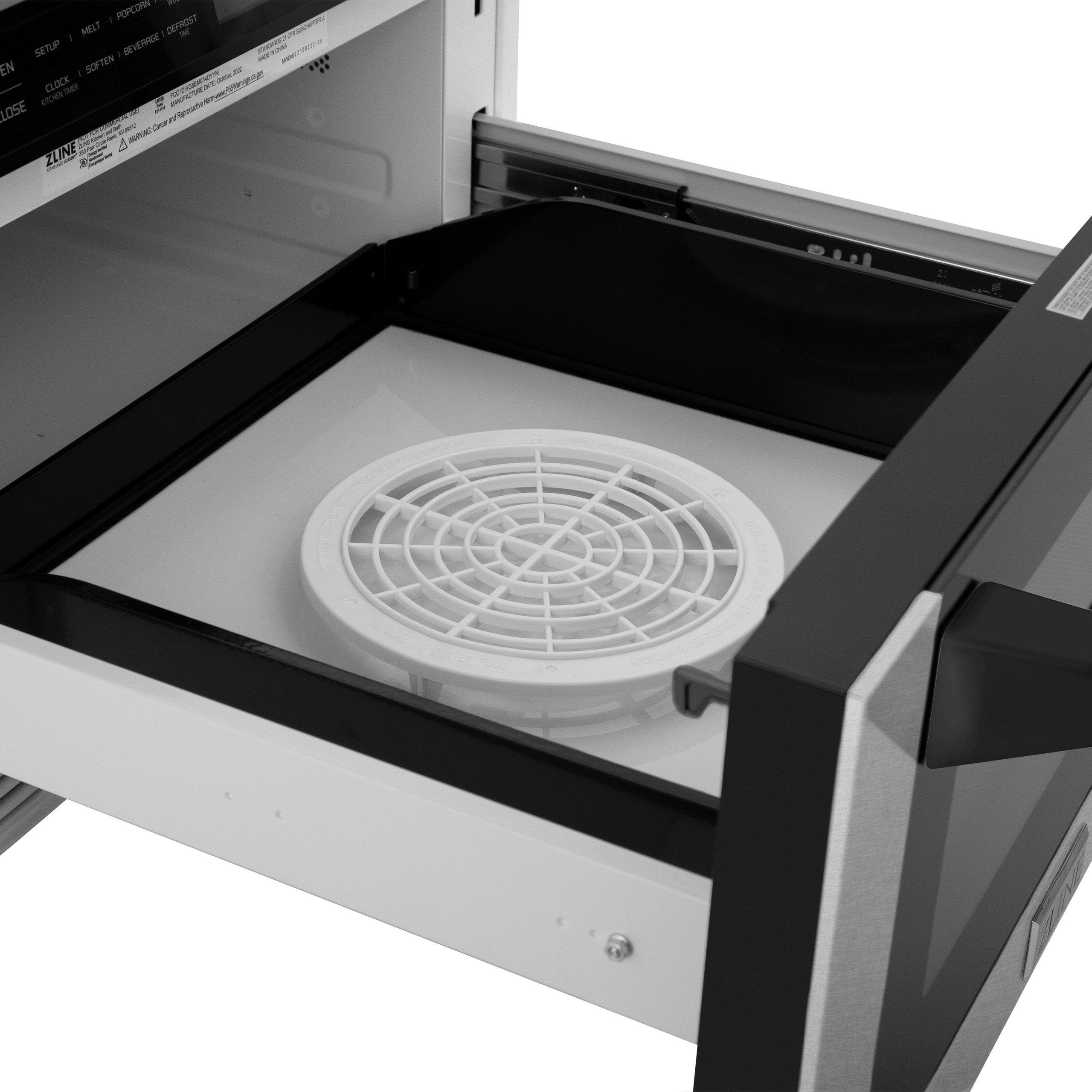 Zline MWDZ1HSSMB Fingerprint Resistant Stainless Steel With Matte B...