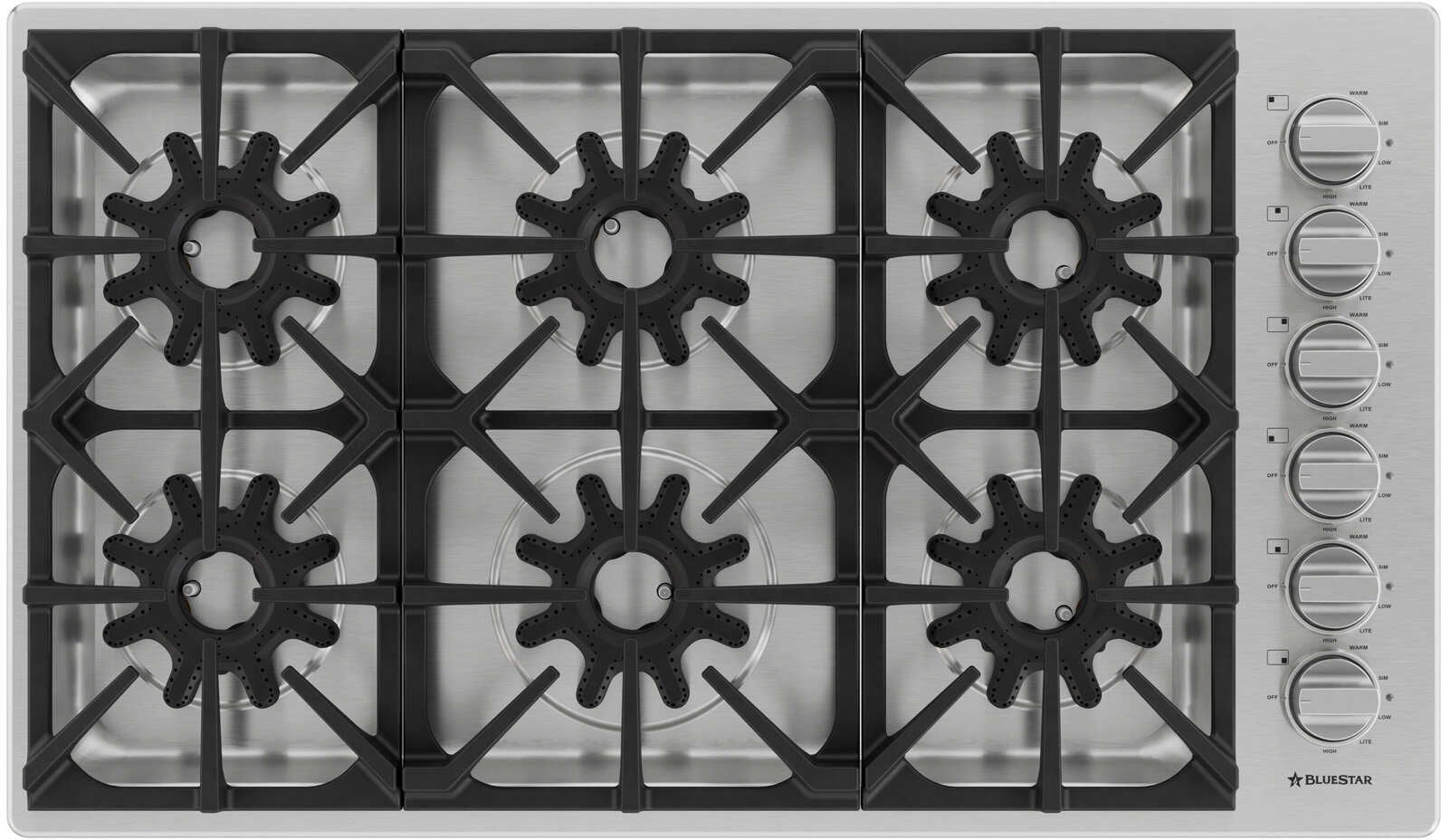 Bluestar BSDCTX8366B 36 Inch Cooktop | Plesser's Appliances