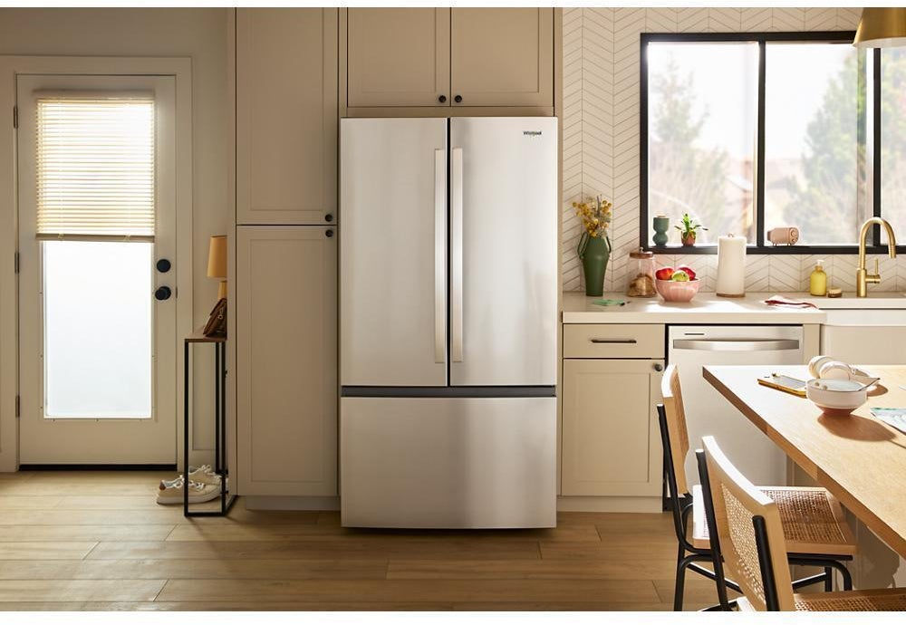 Whirlpool WRFF3336SZ 36 Inch Freestanding French Door Bottom Mount