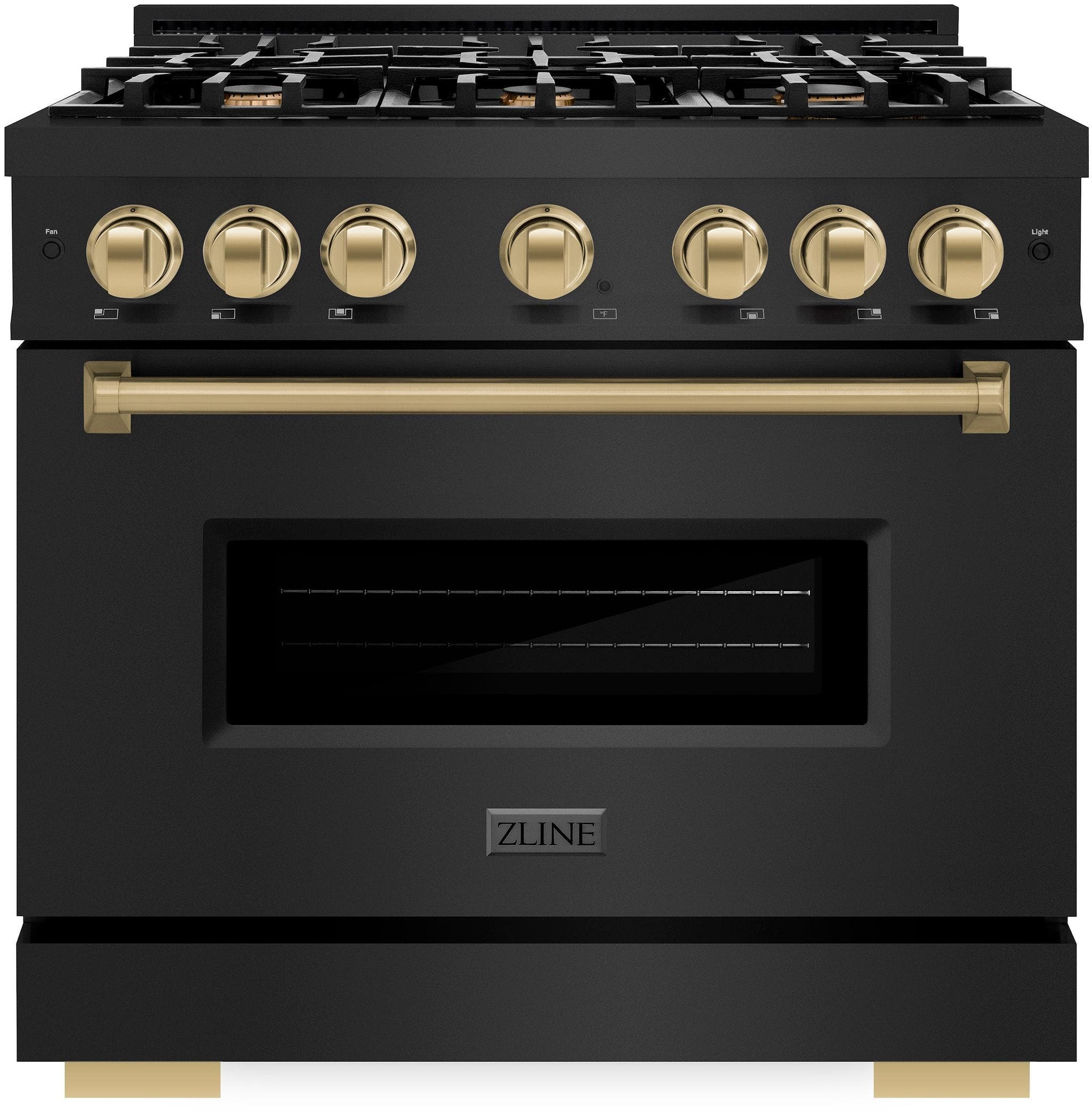 Zline CDRBZ36CB Black Stainless Steel With Champagne Bronze Accent...