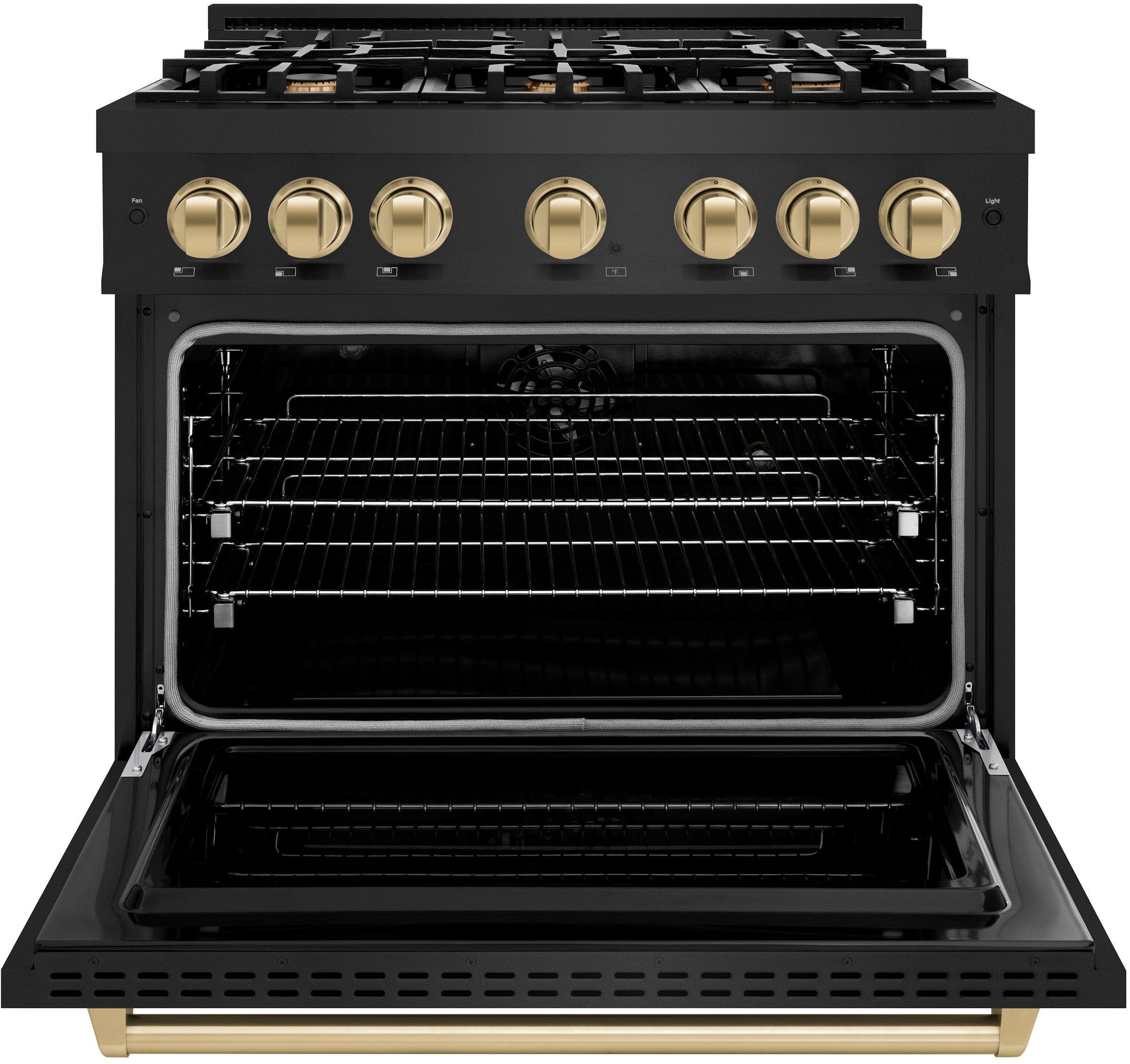 Zline CDRBZ36CB Black Stainless Steel With Champagne Bronze Accent...