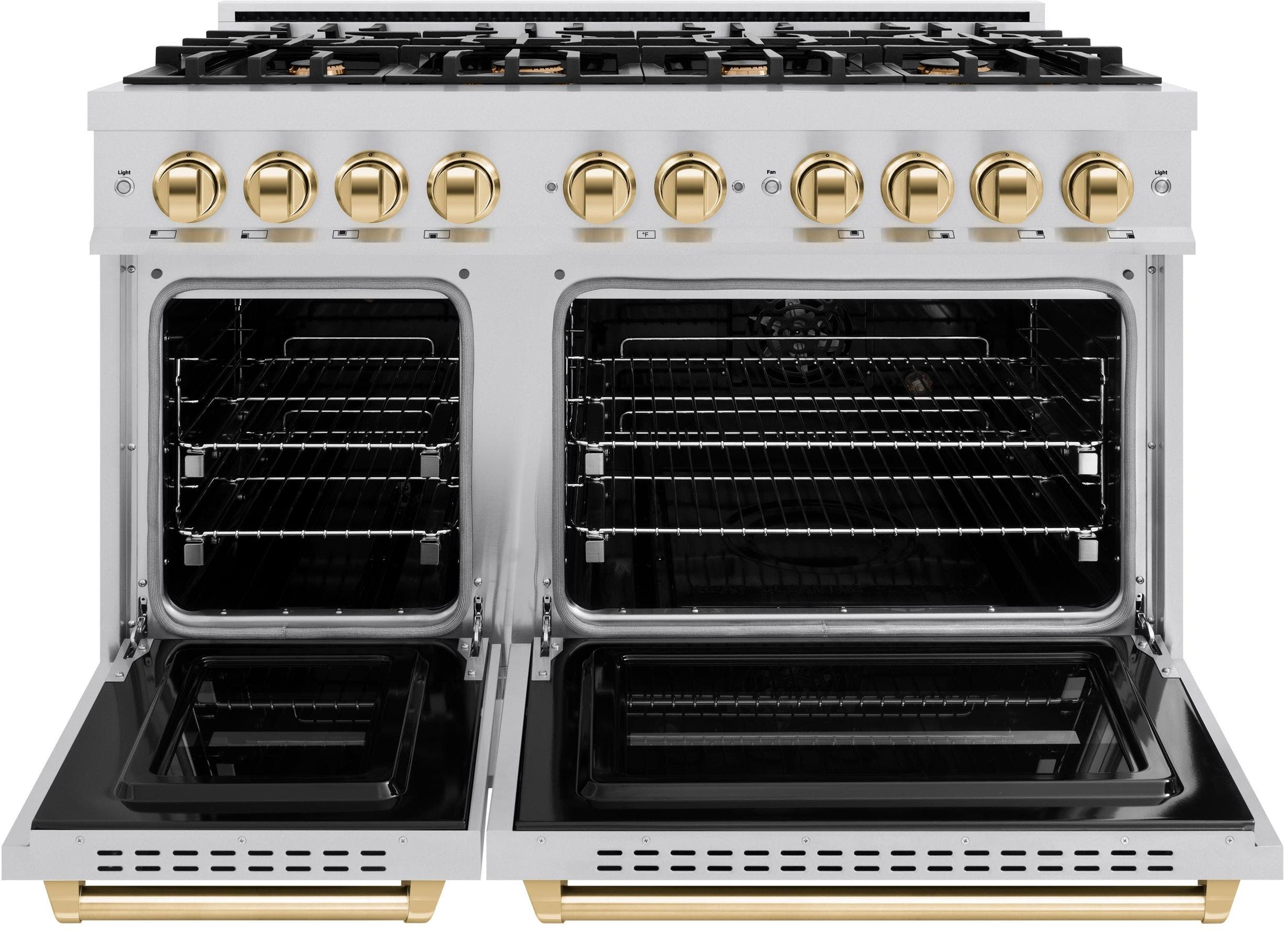 Zline CDRZ48G Stainless Steel With Polished Gold Accents