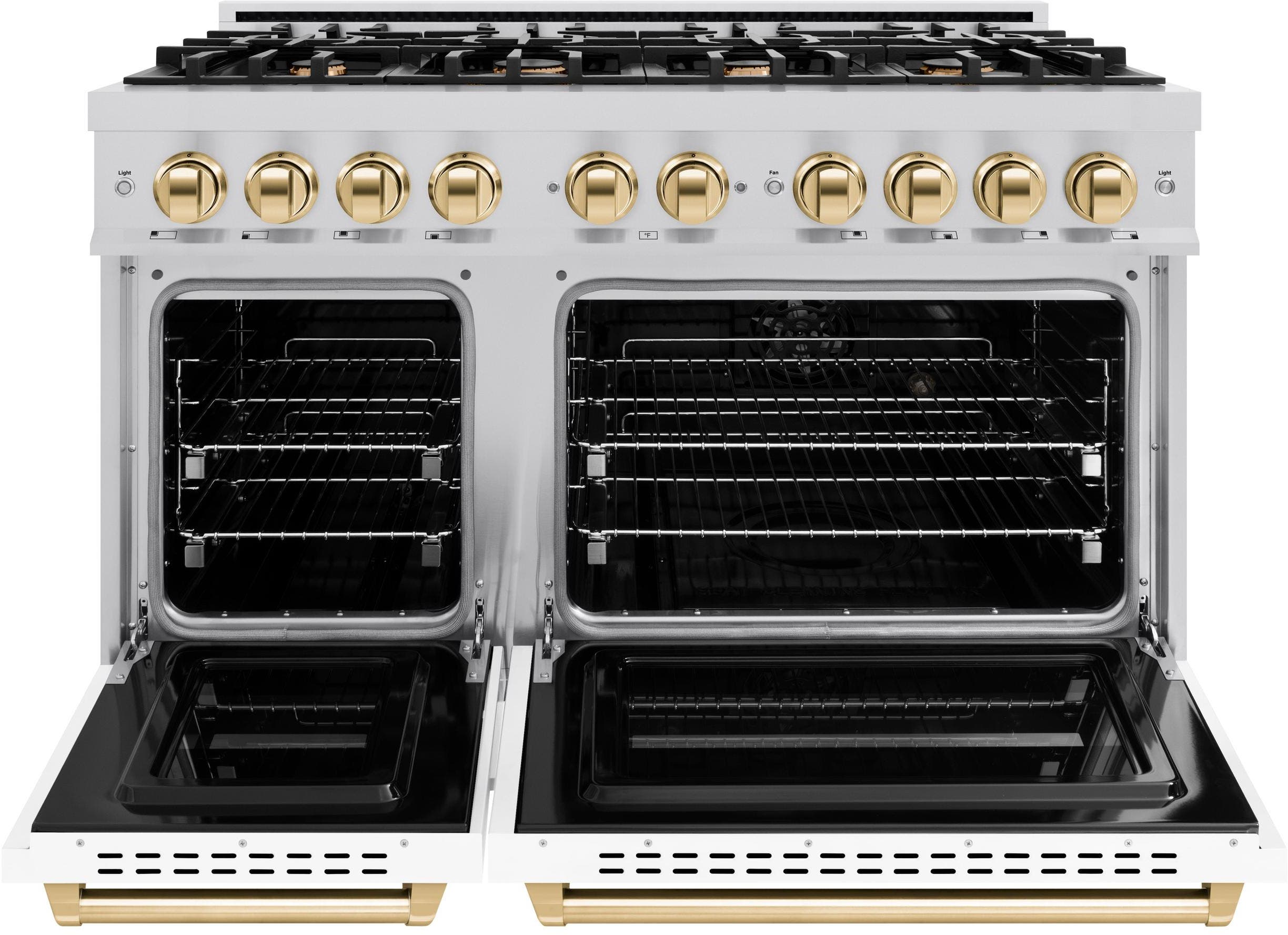 Zline CDRZWM48G Stainless Steel With White Matte Door And Polished...