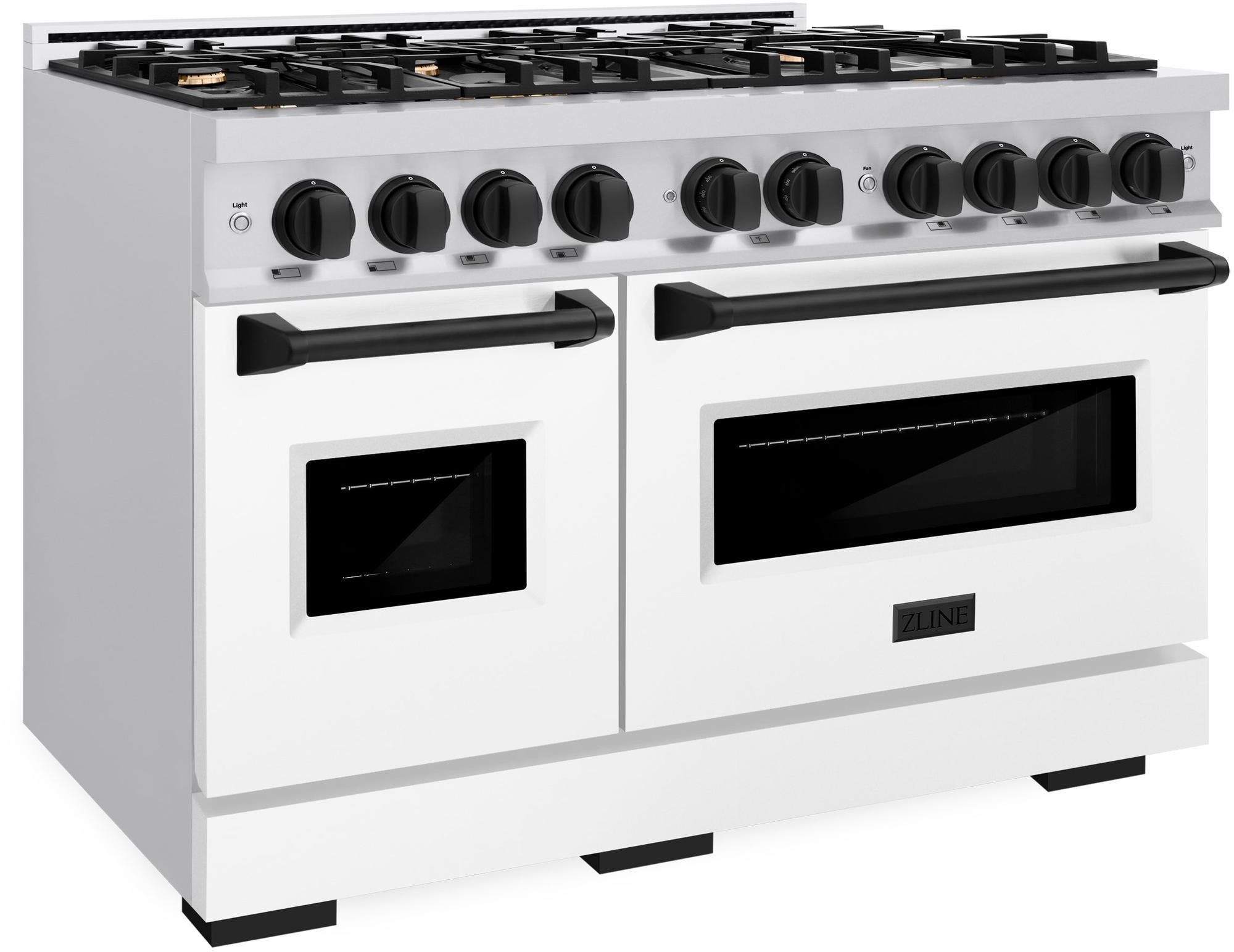 Zline CDRZWM48MB Stainless Steel With White Matte Door And Matte Bl...
