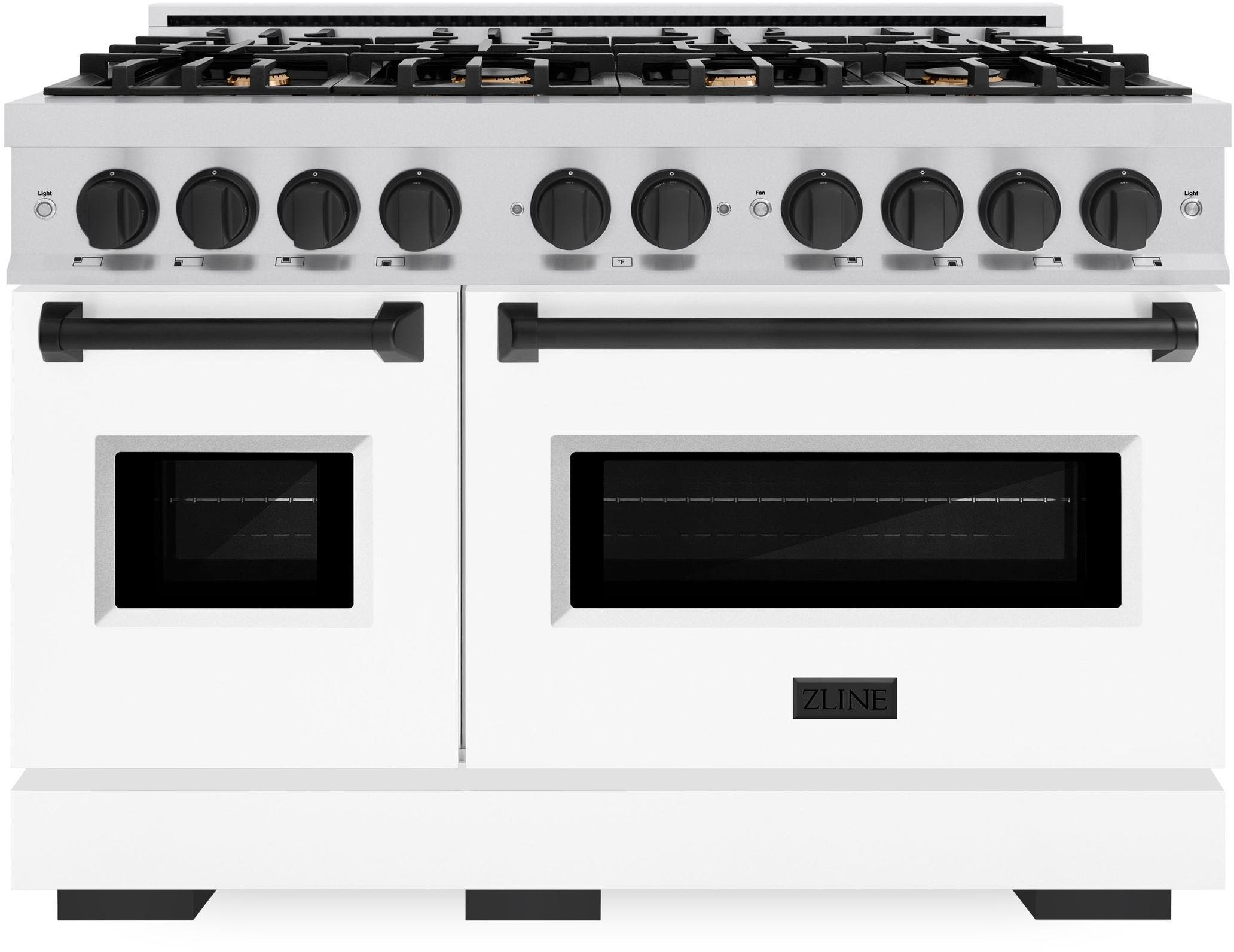 Zline CDRZWM48MB Stainless Steel With White Matte Door And Matte Bl...