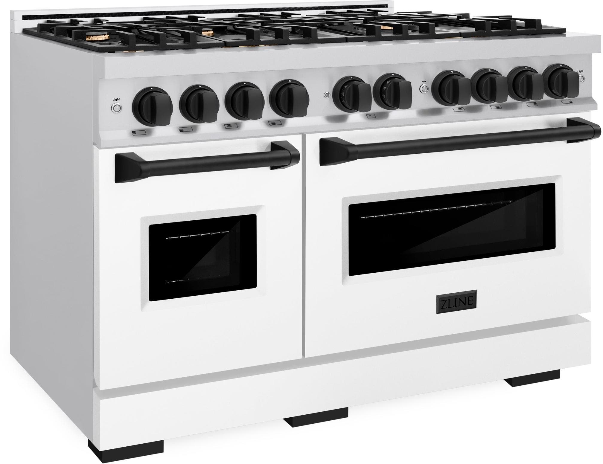 Zline CDRZWM48MB Stainless Steel With White Matte Door And Matte Bl...