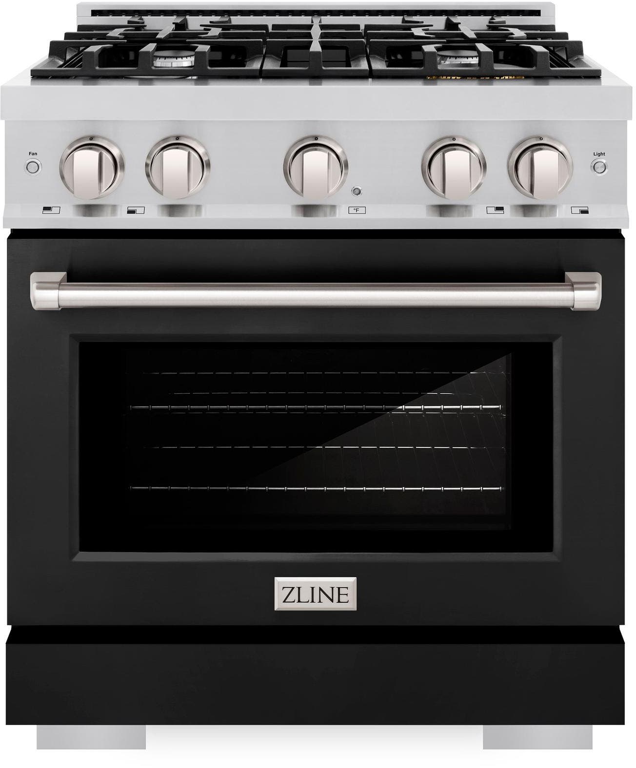 Zline HDRBLM30 Stainless Steel With Black Matte Door