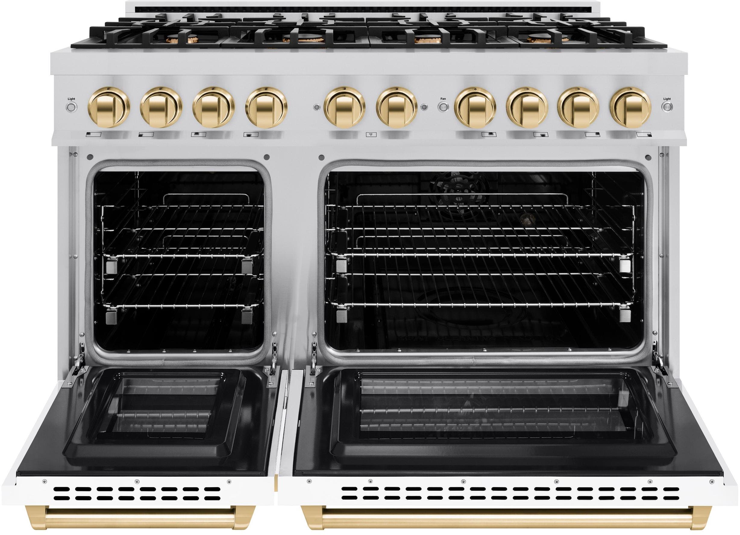 Zline HDRZWM48G Stainless Steel With White Matte Door And Polished...