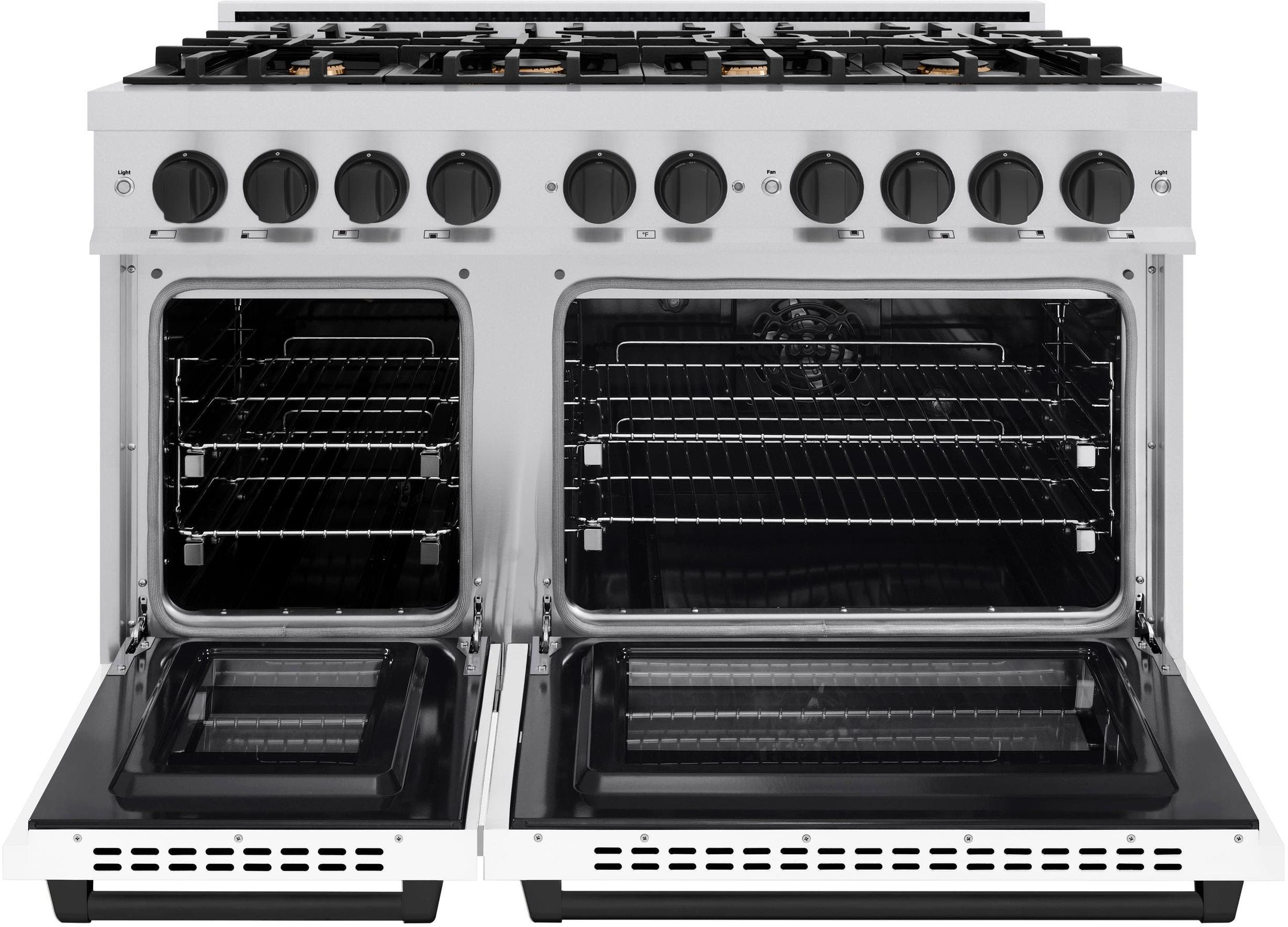 Zline HDRZWM48MB Stainless Steel With White Matte Door And Matte Bl...
