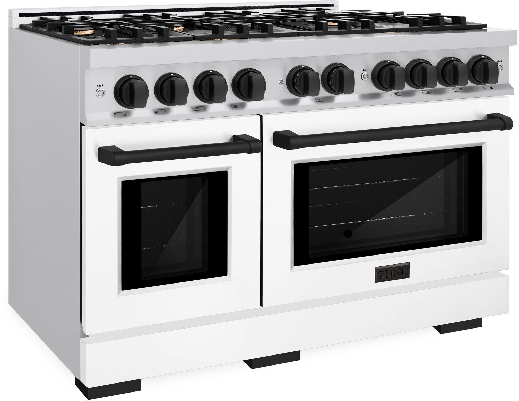 Zline HDRZWM48MB Stainless Steel With White Matte Door And Matte Bl...