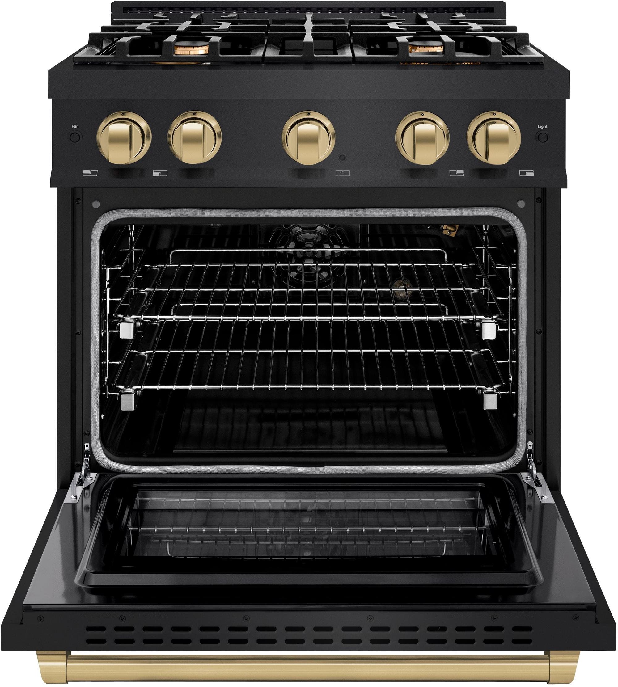 Zline HGRBZ30CB Black Stainless Steel With Champagne Bronze Accent...
