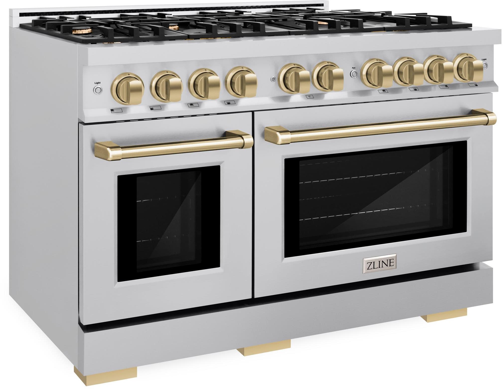 Zline HGRZ48CB Stainless Steel With Champagne Bronze Accents
