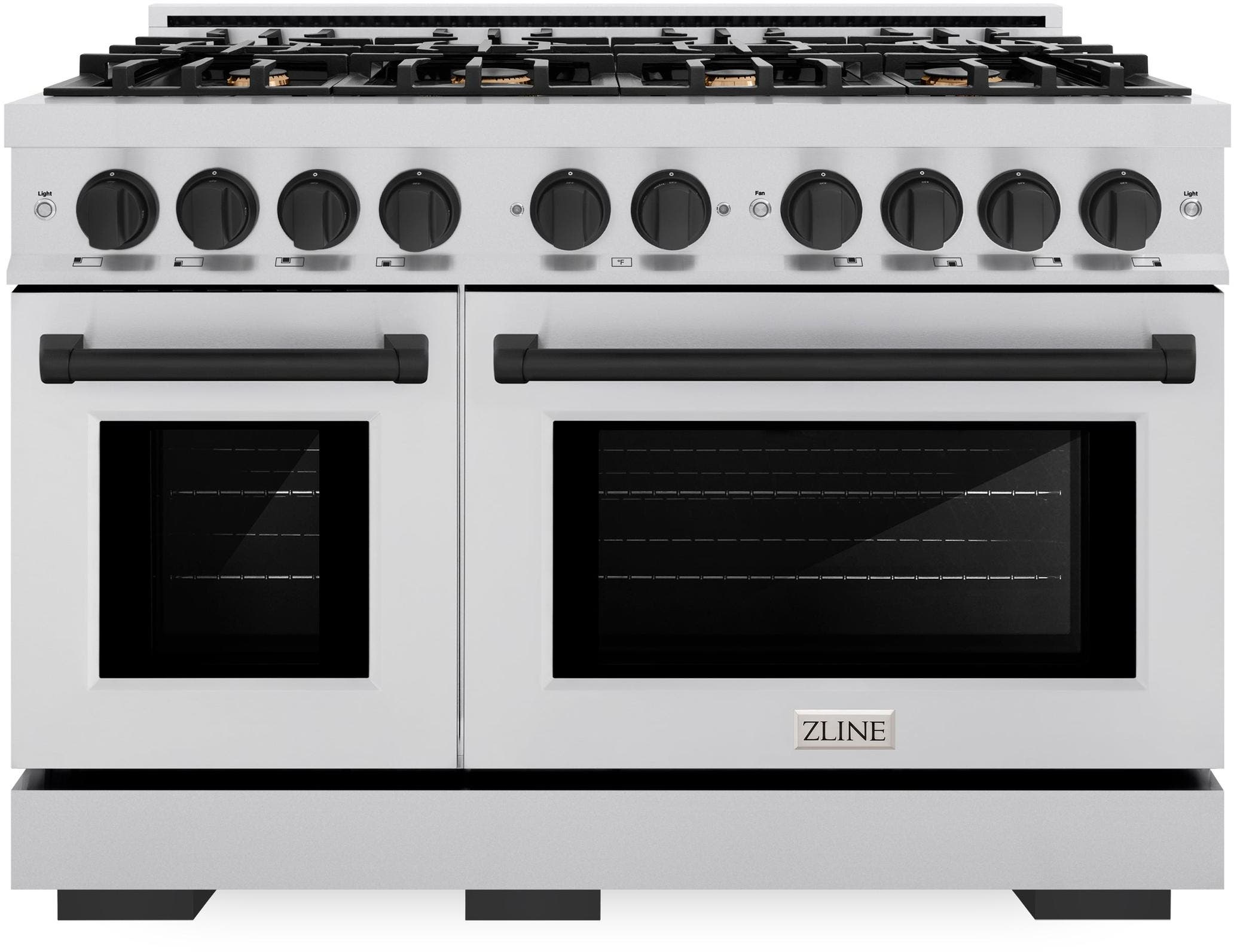 Zline HGRZ48MB Stainless Steel With Matte Black Accents