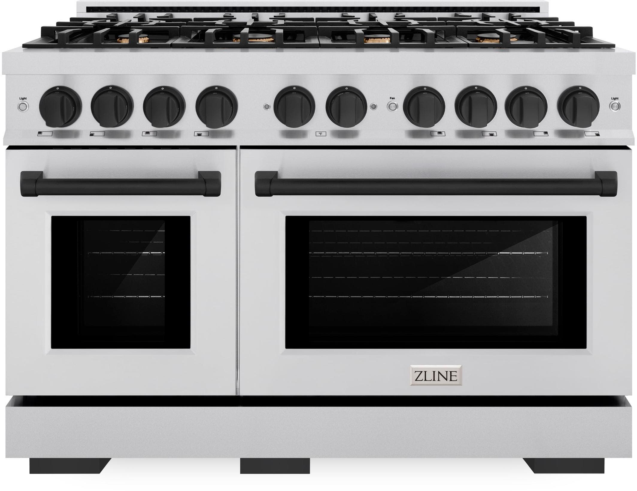 Zline HGRZ48MB Stainless Steel With Matte Black Accents