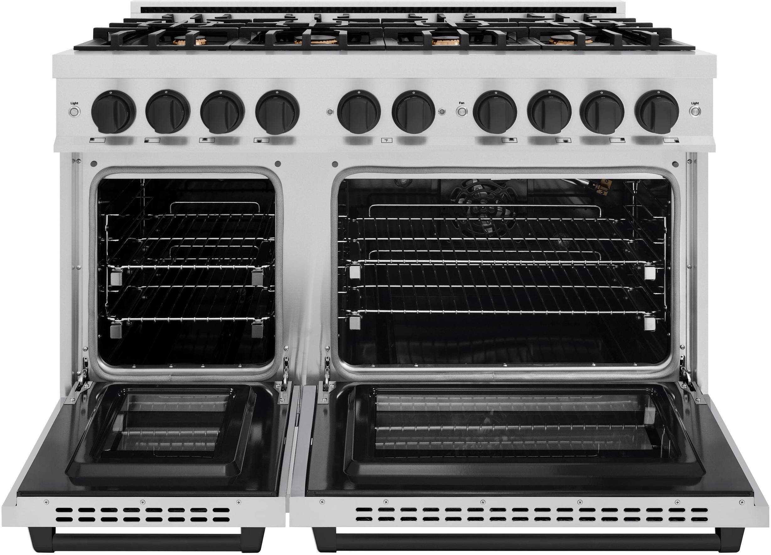 Zline HGRZ48MB Stainless Steel With Matte Black Accents