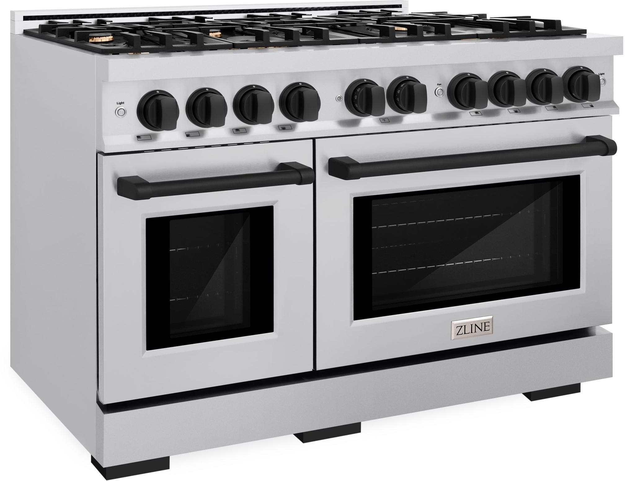 Zline HGRZ48MB Stainless Steel With Matte Black Accents