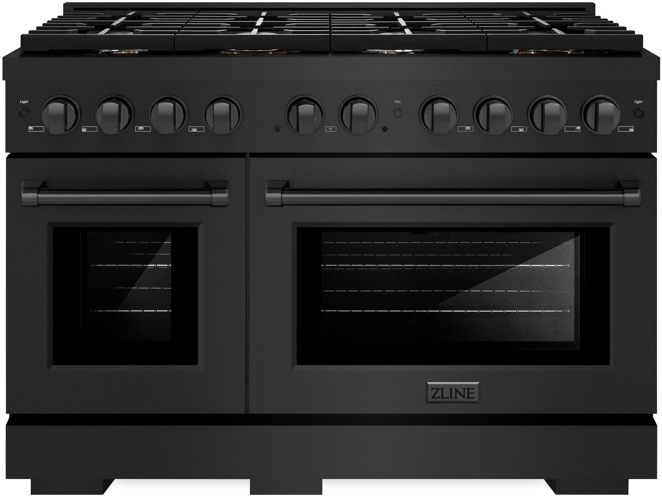 Zline SDRBBR48 Black Stainless Steel With Brass Burners