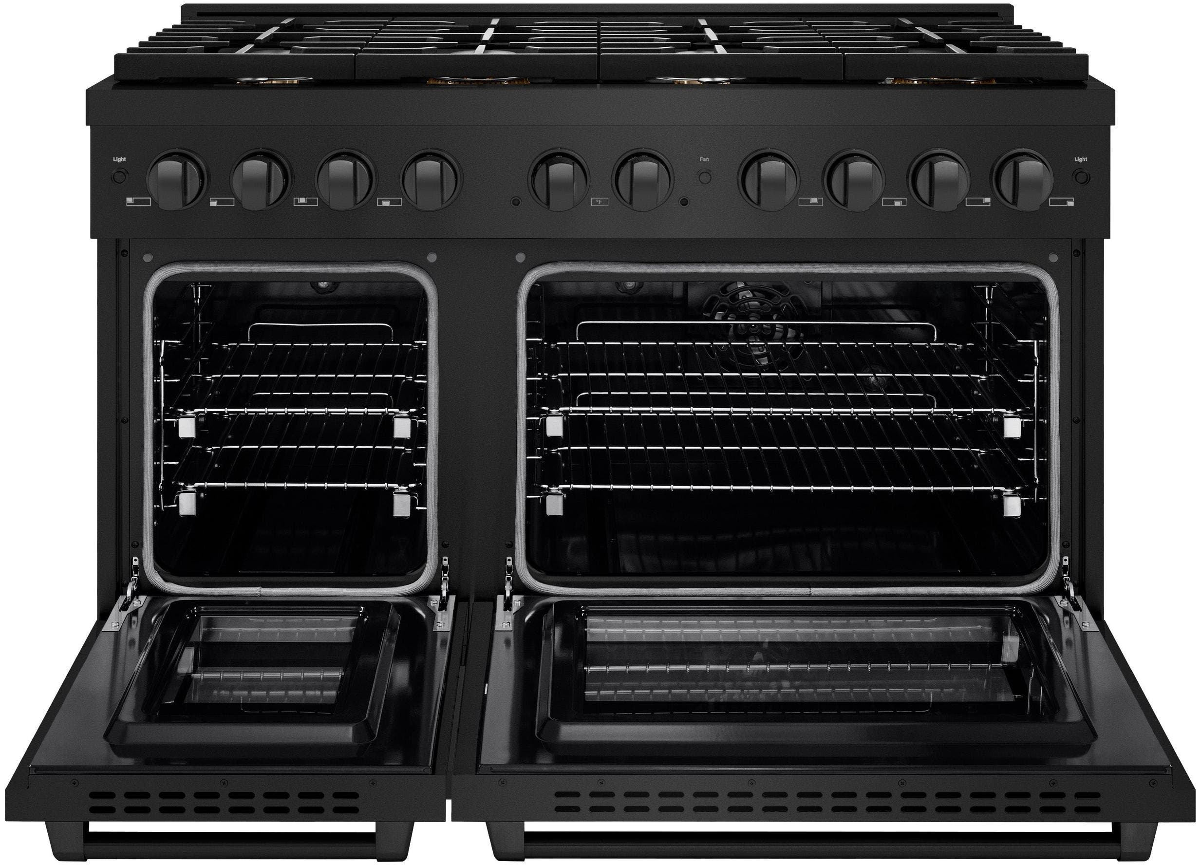 Zline SDRBBR48 Black Stainless Steel With Brass Burners