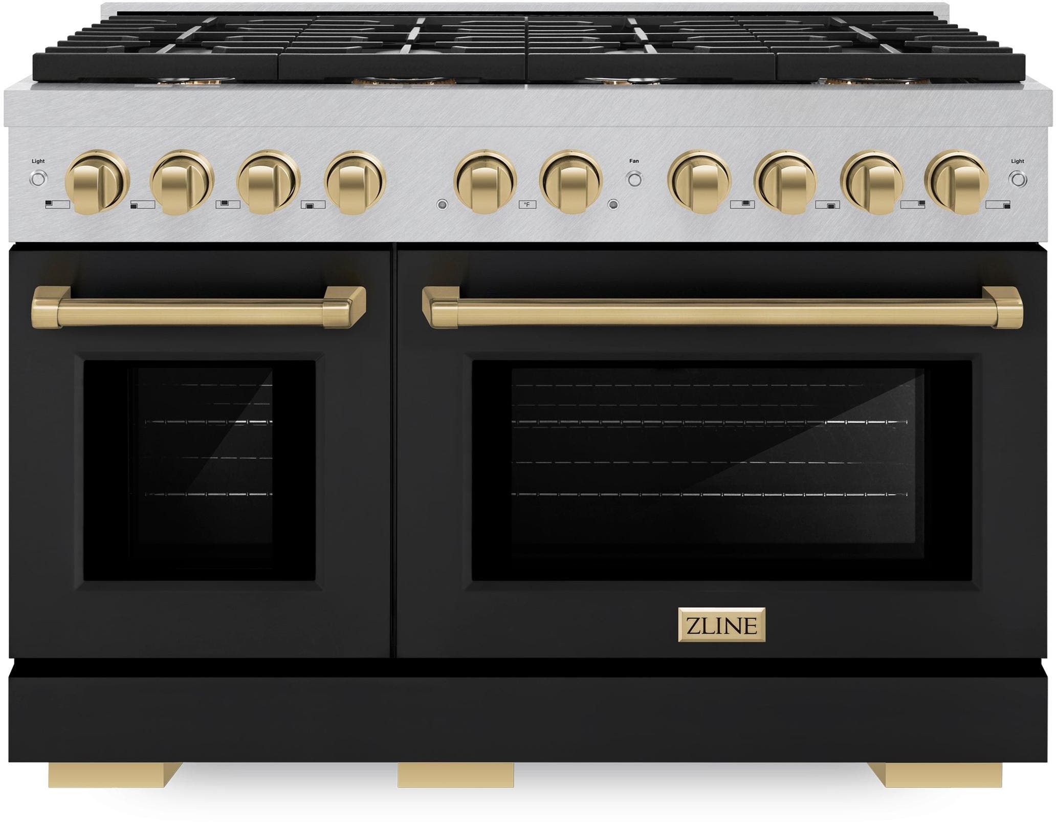 Zline SDRSZBLM48CB DuraSnow Stainless Steel With Black Matte Door And...