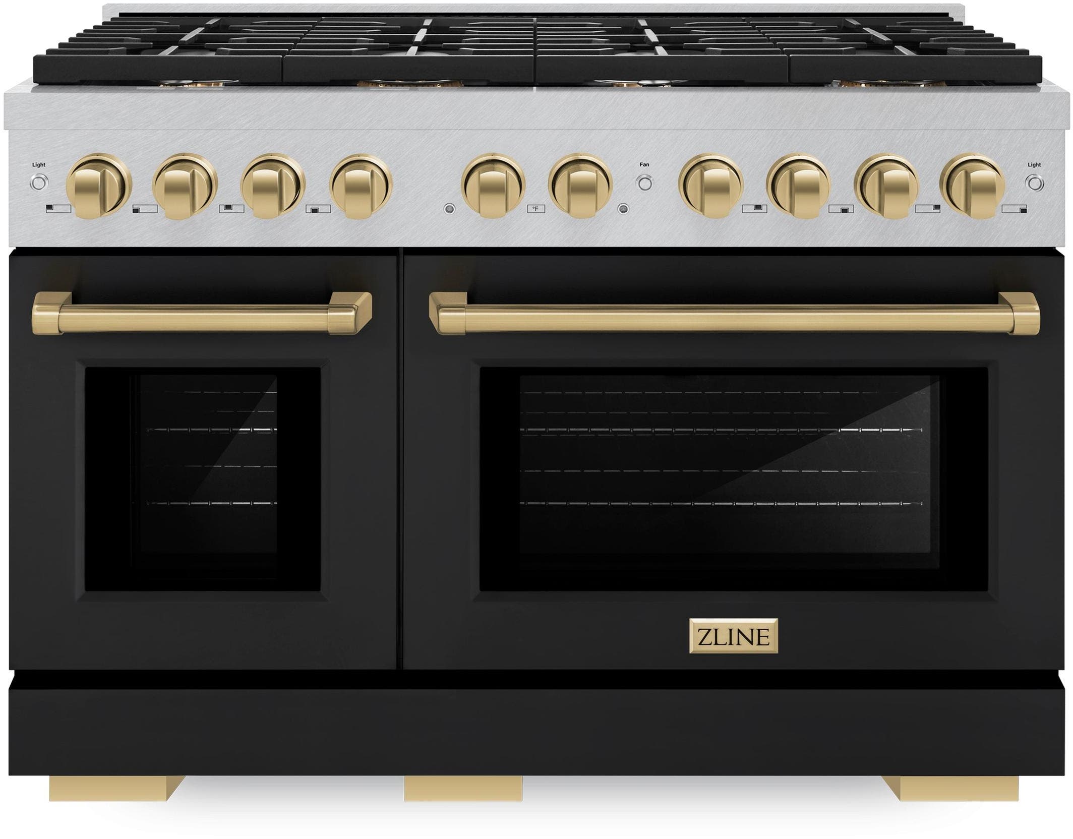 Zline SDRSZBLM48CB DuraSnow Stainless Steel With Black Matte Door And...