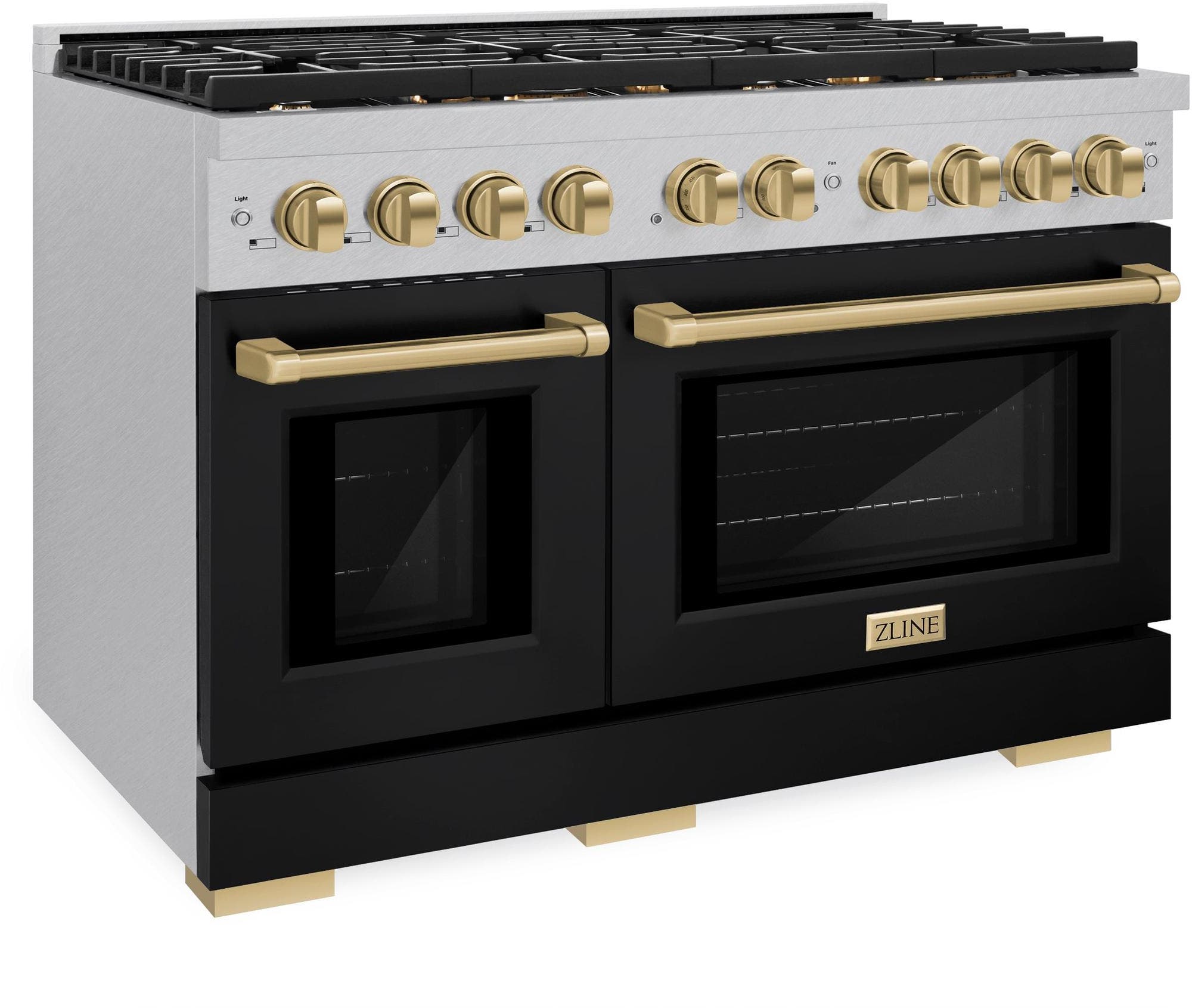 Zline SDRSZBLM48CB DuraSnow Stainless Steel With Black Matte Door And...