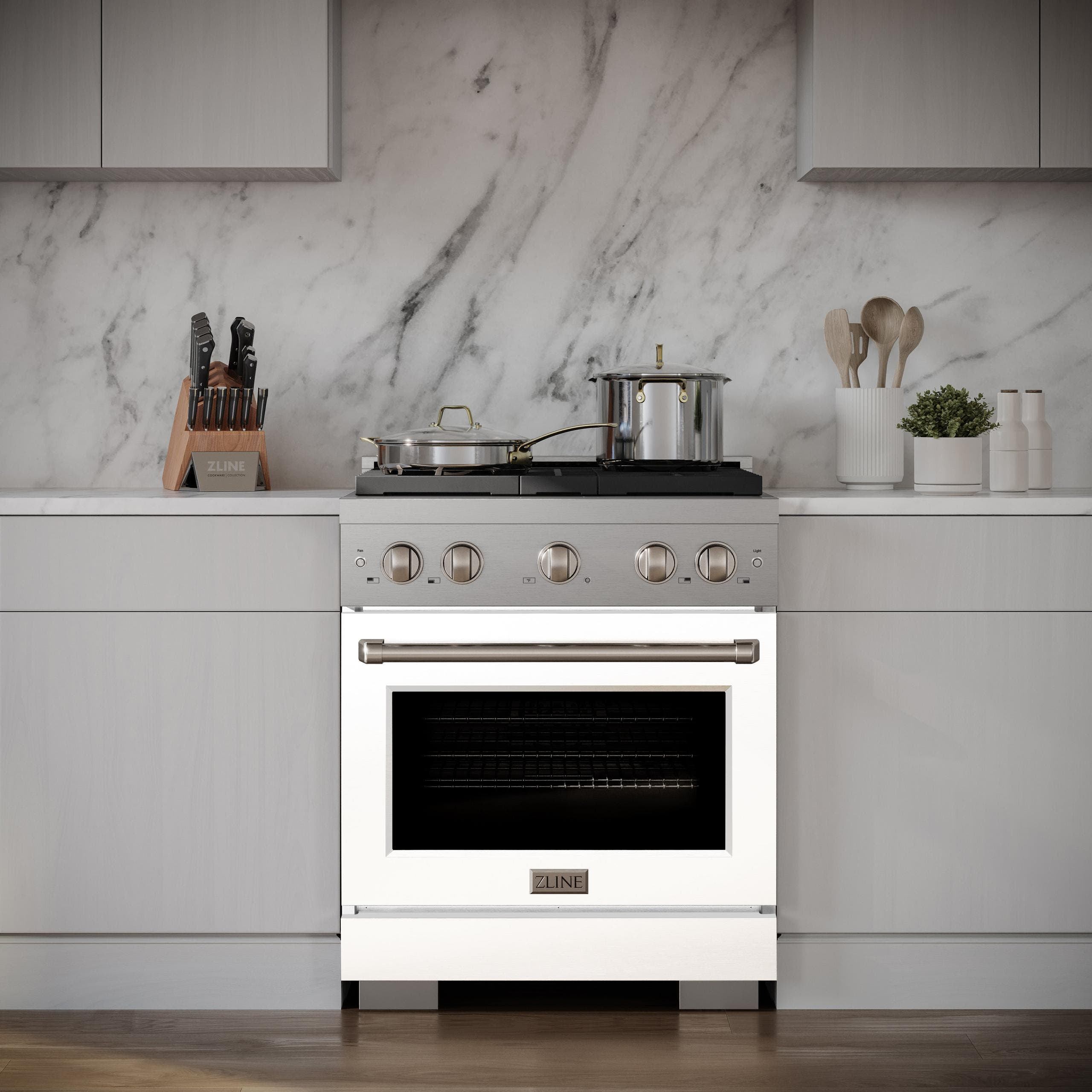 Zline SDRWM30 Stainless Steel With White Matte Door
