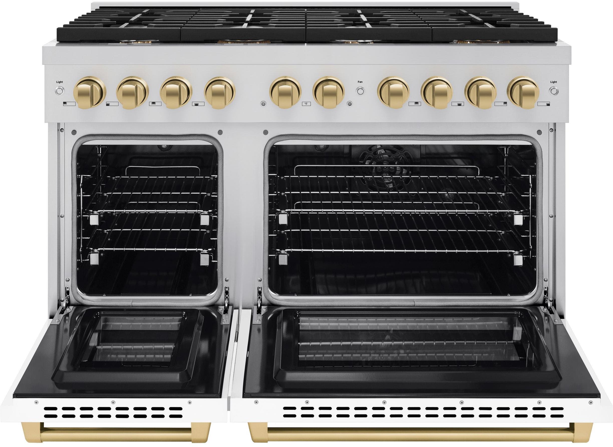 Zline SDRZWM48CB Stainless Steel With White Matte Door And Champagn...