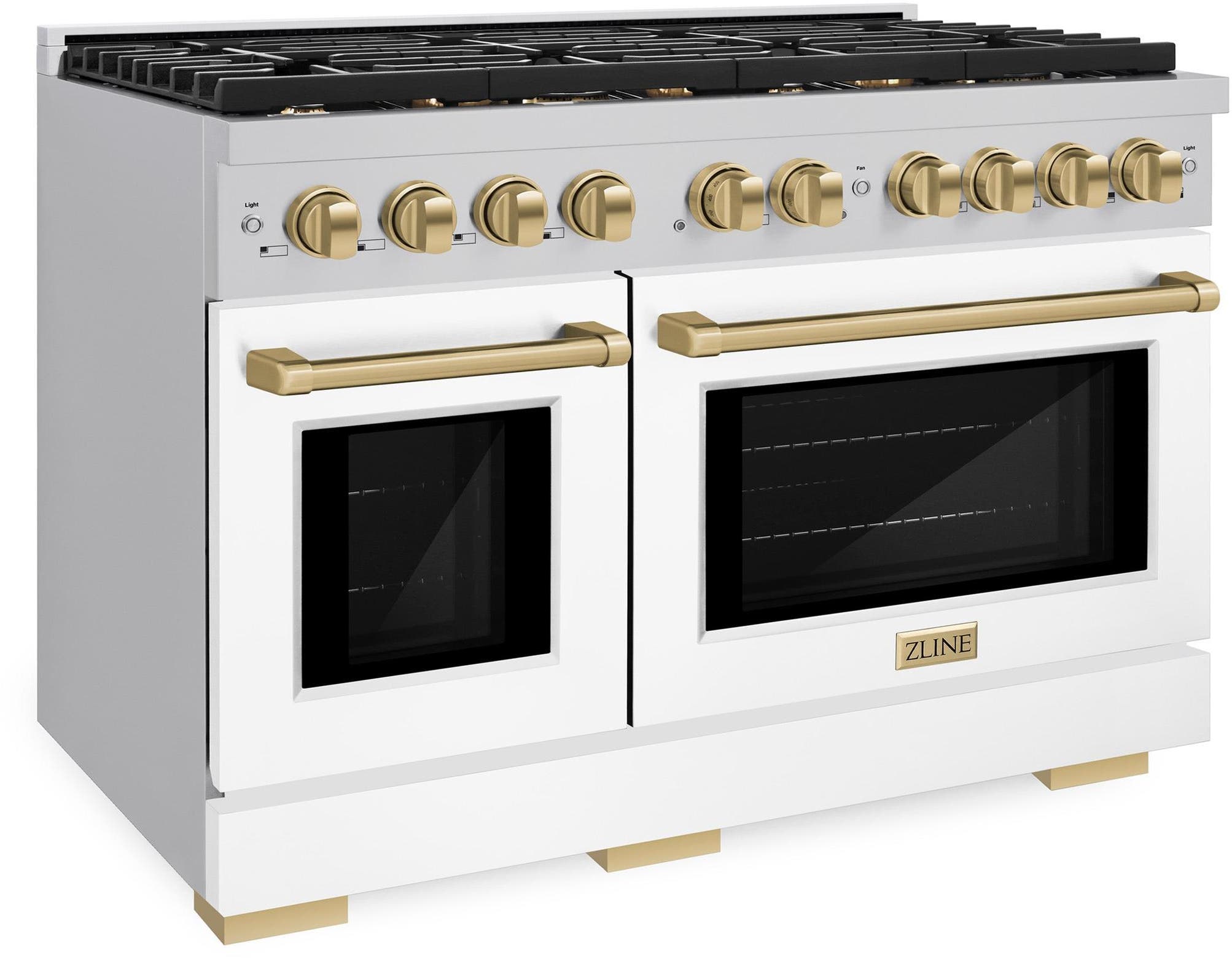 Zline SDRZWM48CB Stainless Steel With White Matte Door And Champagn...