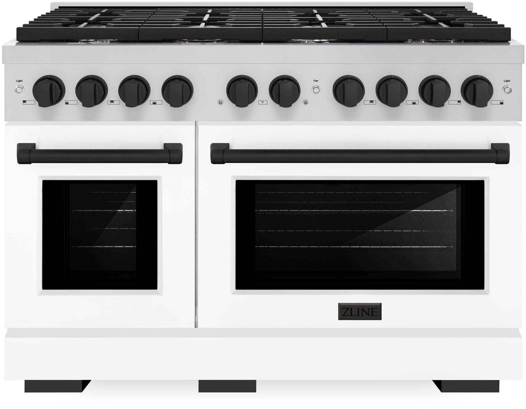 Zline SDRZWM48MB Stainless Steel With White Matte Door And Matte Bl...