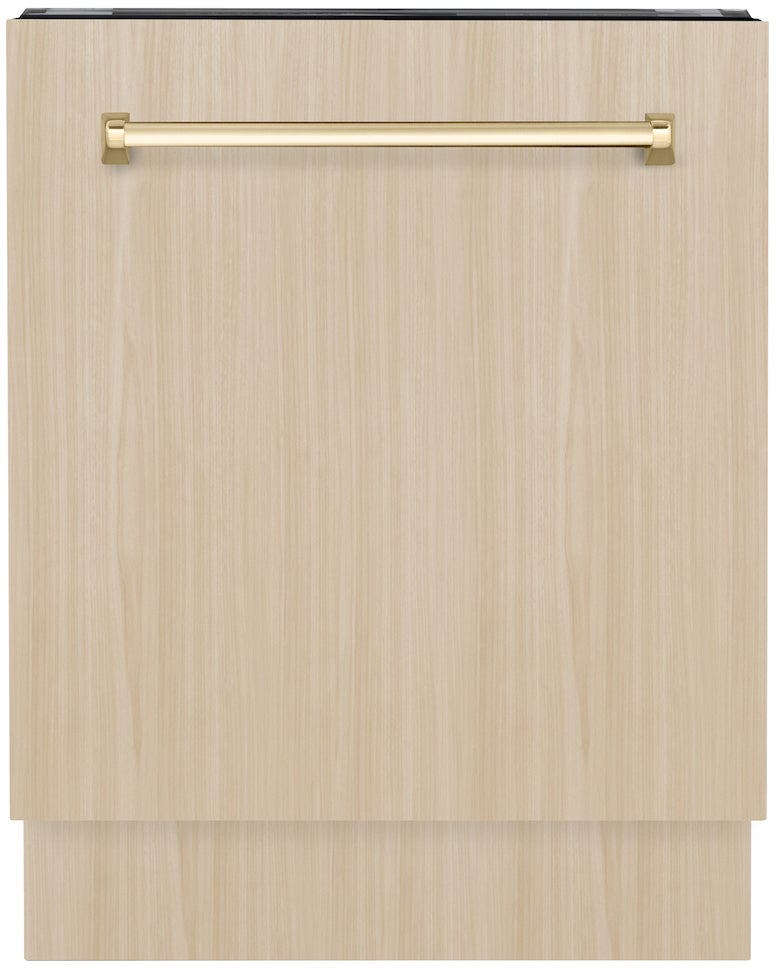 Zline DWVZ24G Panel Ready With Polished Gold Handle