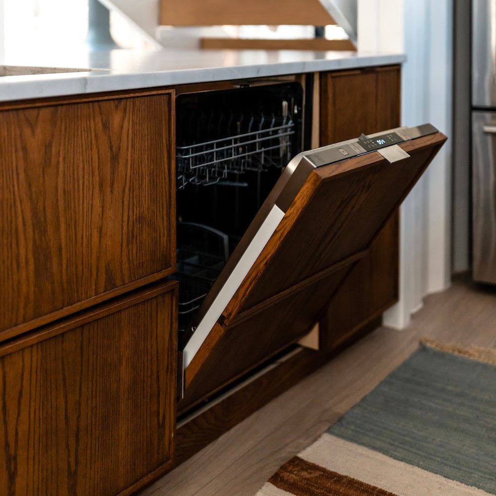Zline DWVZ24G Panel Ready With Polished Gold Handle