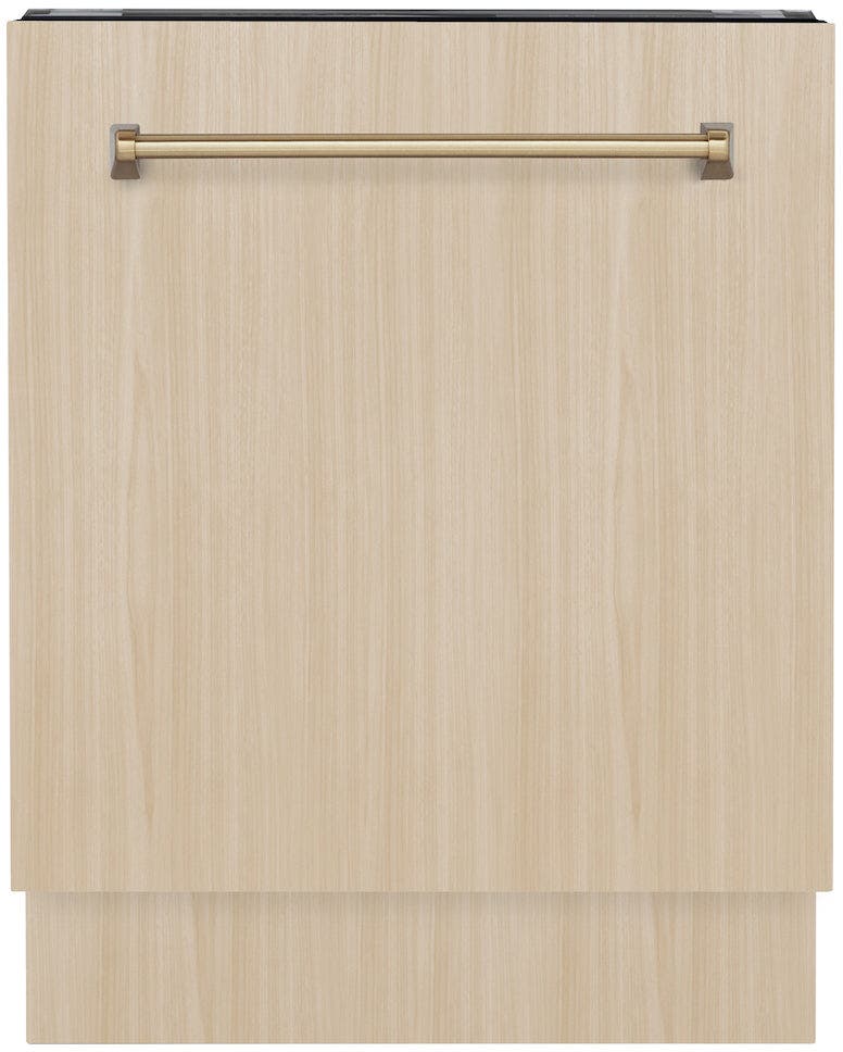 Zline DWVZ24CB Panel Ready With Champagne Bronze Handle
