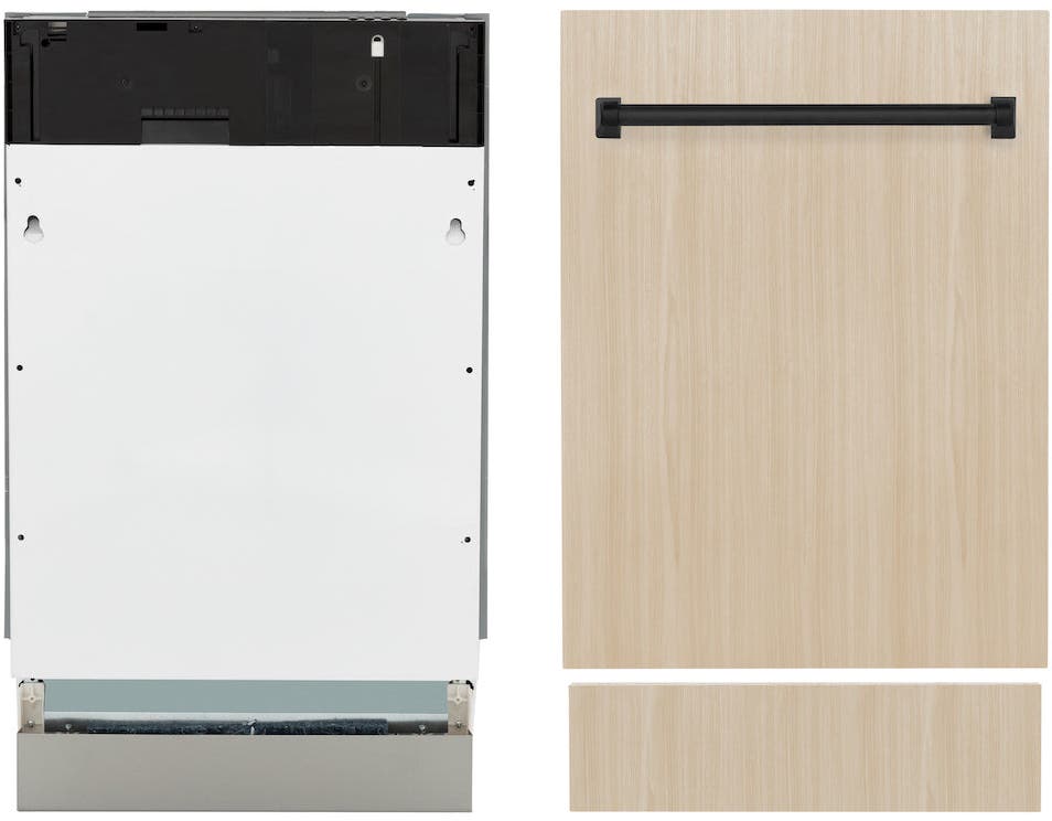 Zline DWVZ18MB Panel Ready With Matte Black Handle