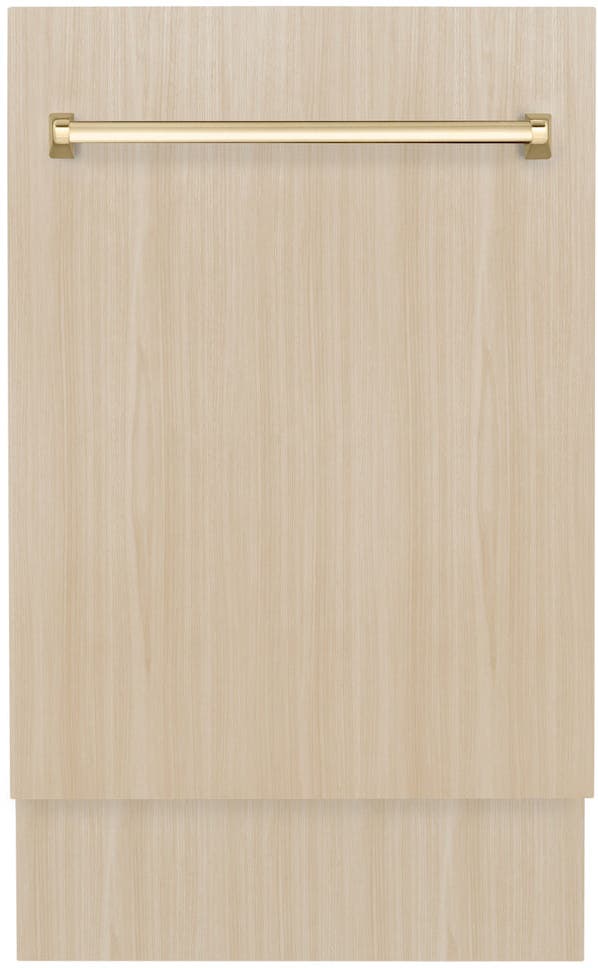 Zline DWVZ18G Panel Ready With Polished Gold Handle