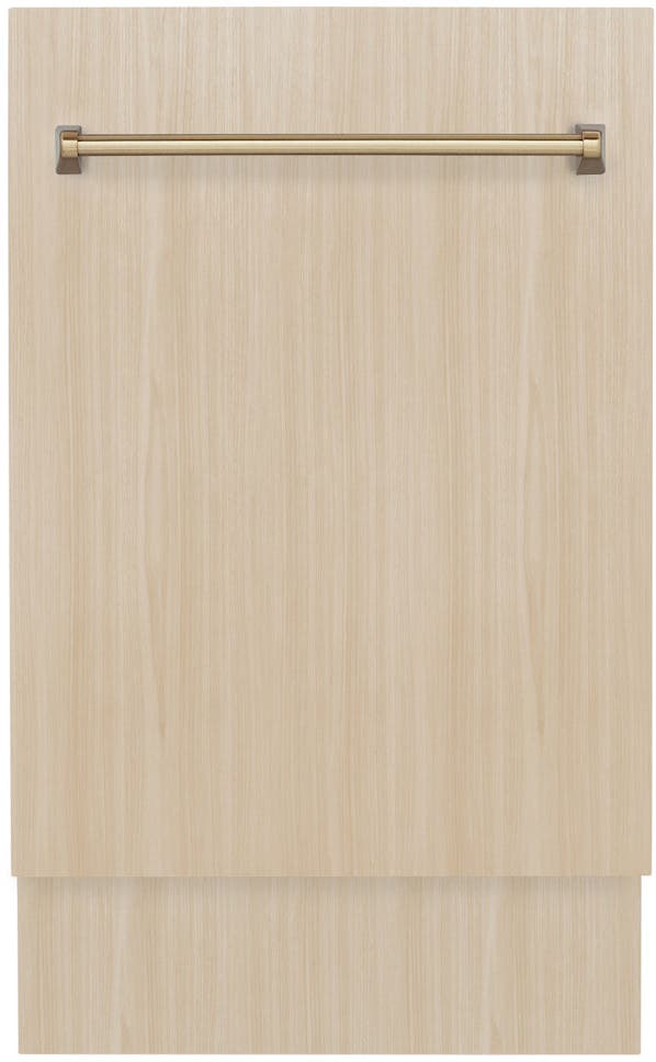Zline DWVZ18CB Panel Ready With Champagne Bronze Handle