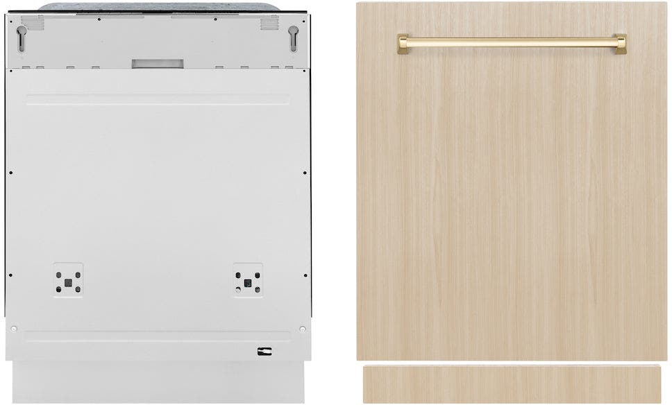 Zline DWMTZ24G Panel Ready With Polished Gold Handle