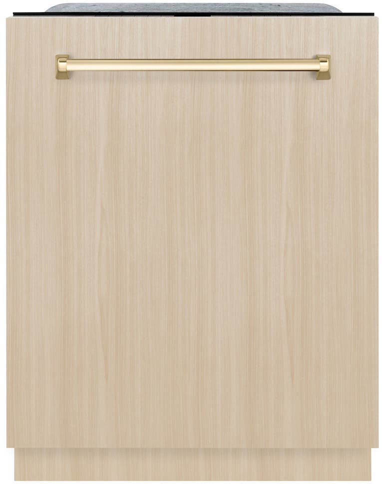 Zline DWMTZ24G Panel Ready With Polished Gold Handle