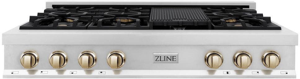 Zline RTZ48G Stainless Steel with Gold Accents